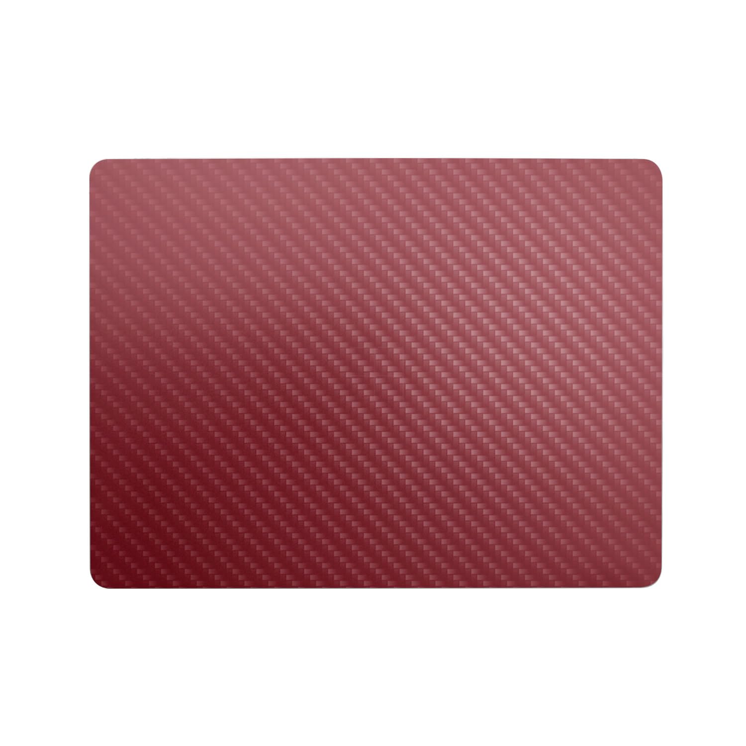 Carbon Fiber Laptop Skin Compatible with Microsoft Surface Laptop 8 13" (2025) - Solid Burgundy - Premium 3M Vinyl Protective Wrap Decal Cover - Easy to Apply | Crafted in The USA by MightySkins