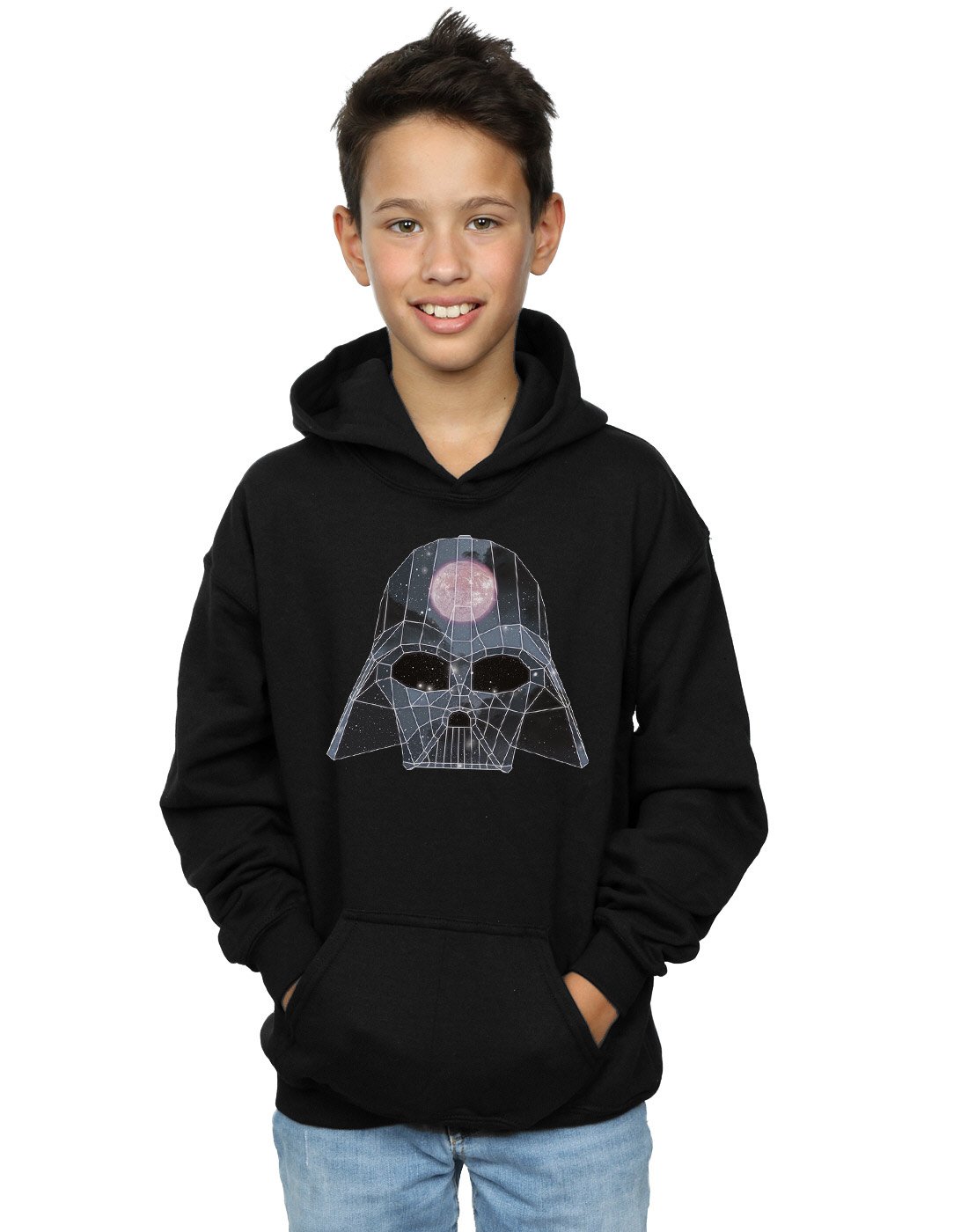 Star Wars Boys Black Geometric Darth Vader Hoodie 12-13 Years
