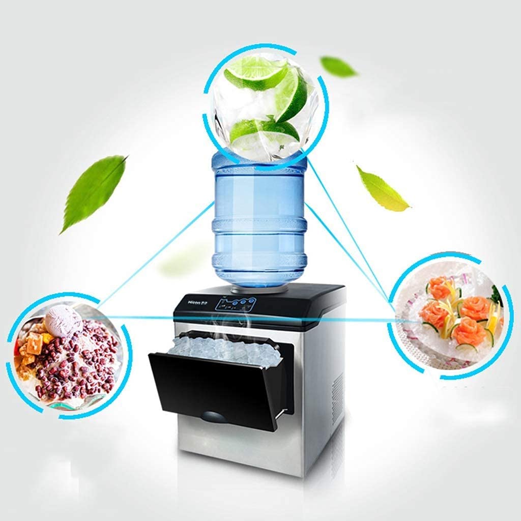 Ice Cube Maker Ice Maker With LED Display 2in1 Water Dispenser Built-In Ice Cube Maker Machine Counter Top Up To 25kgs 8-12 Min on Fridge.com - View 4