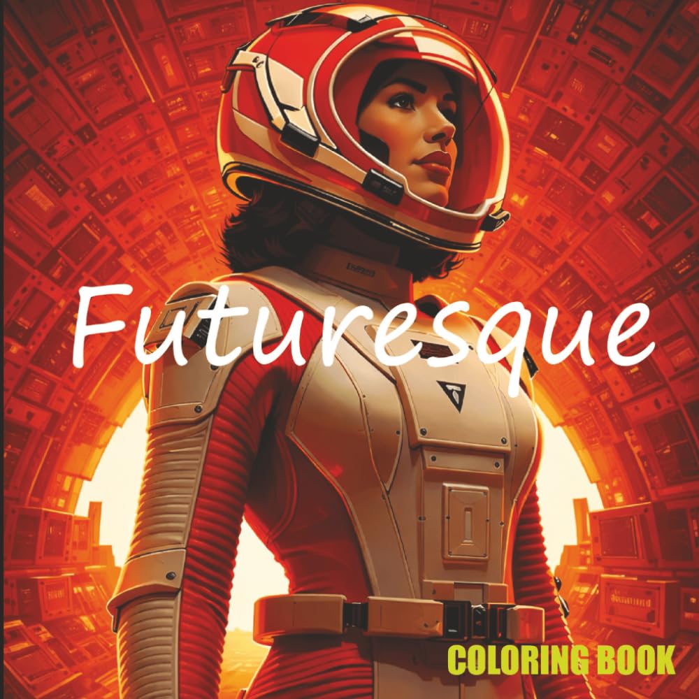 Futuresque: Space-Theme Coloring Book