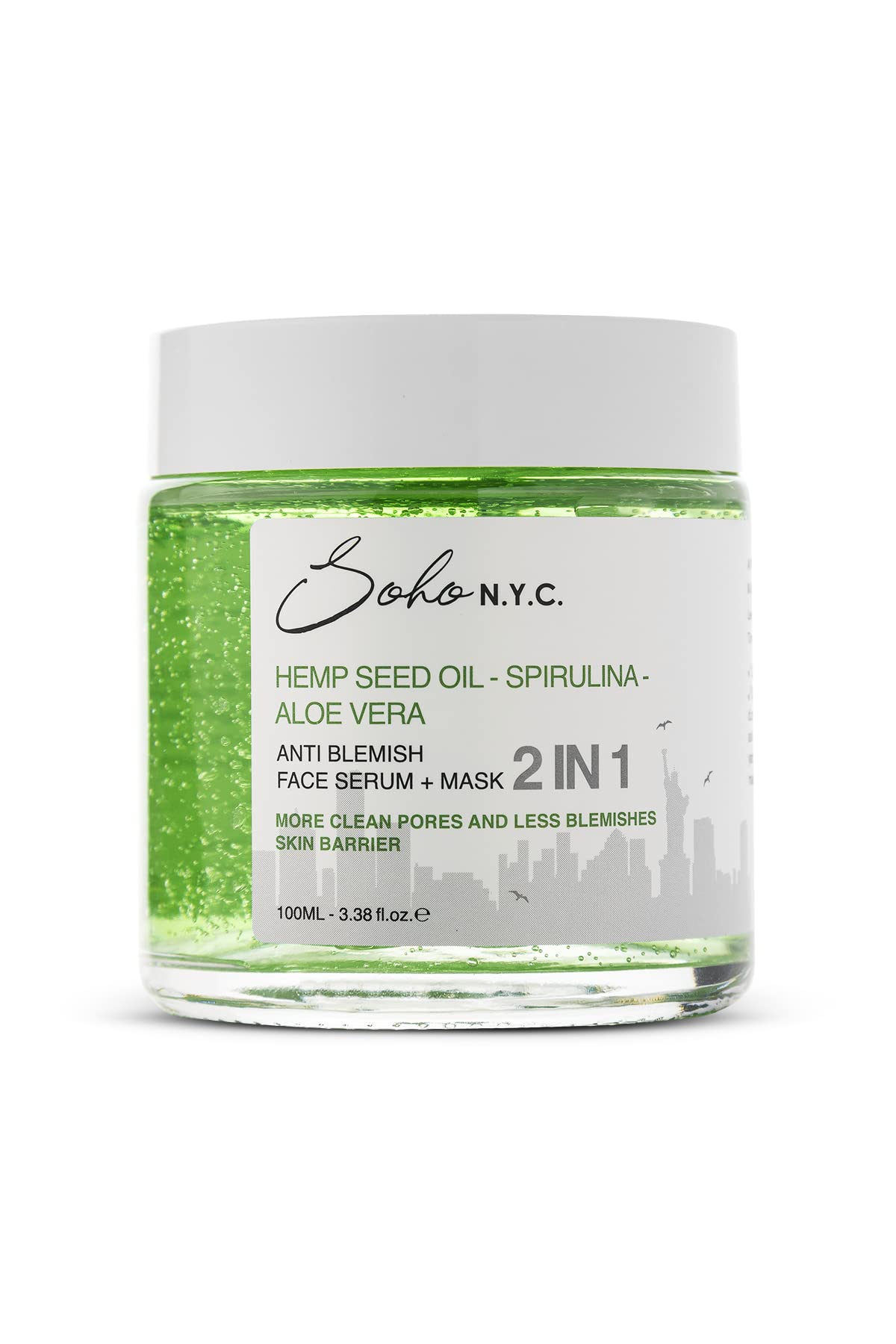 Vegan Anti Blemish-Leke Karşıtı Durulanmayan Maske Etkili Serum 100 Ml