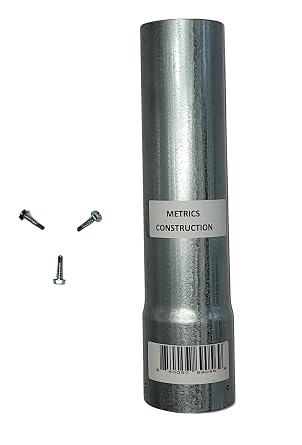 Fence Post Extender 2-3/8 Inches, Length Rise 6 inches, Color Silver