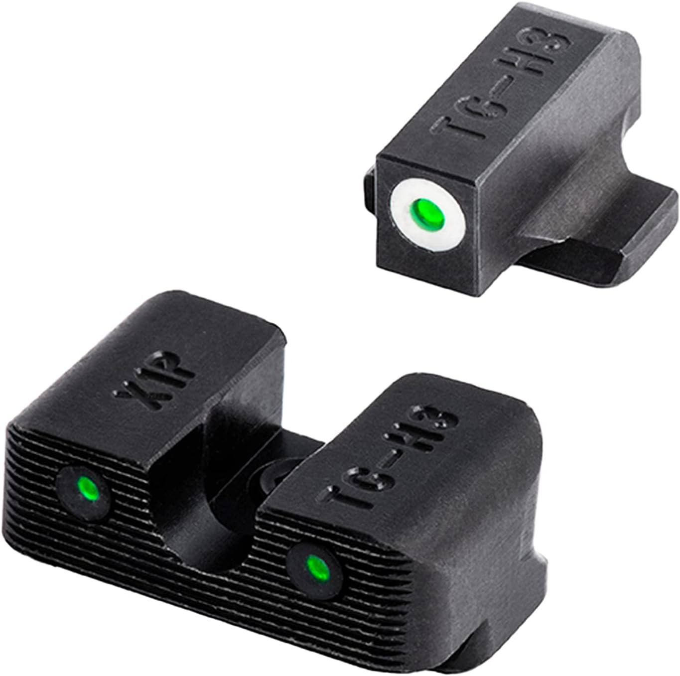 TRUGLO Tritium Pro Handgun Night Sights, Compatible with Taurus Millennium G2, G3, 709 Slim, & 740 Slim (Excluding G3C) Compact Durable Glow-in-the-Dark Gun Sights