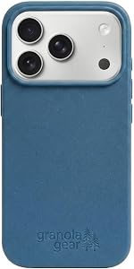 Eco by GranolaGear - Eco-Friendly Phone Case for iPhone 17 Pro - Biodegradable, Compostable, Plastic-Free, Made from Plants - Pacific Blue