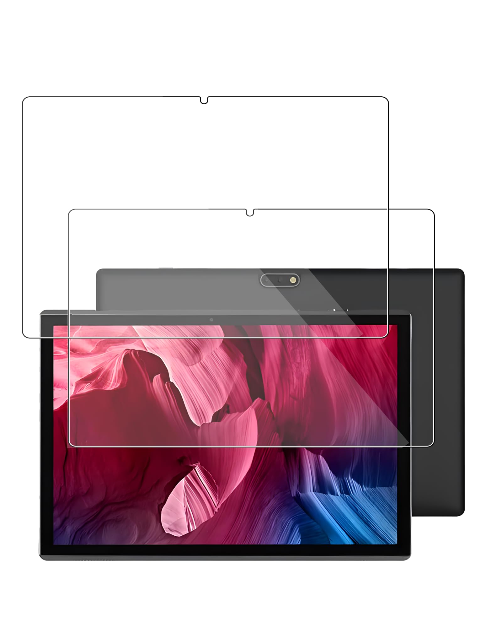 generic [2 Pack] Screen Protector for ZZB 10 Inch Android Tablet Tempered Glass Film Compatible with ZZB ZB10 WiFi 10.1"" Anti- Scratch Sensitive