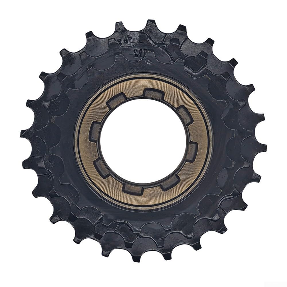 Yhenlovtt Ruota libera per bicicletta a 3 velocità, pignone in acciaio forgiato a freddo, rapporto di trasmissione 18-21-24T, innesto a 3 artigli, filettatura britannica B1.375 x 24 per riparazione