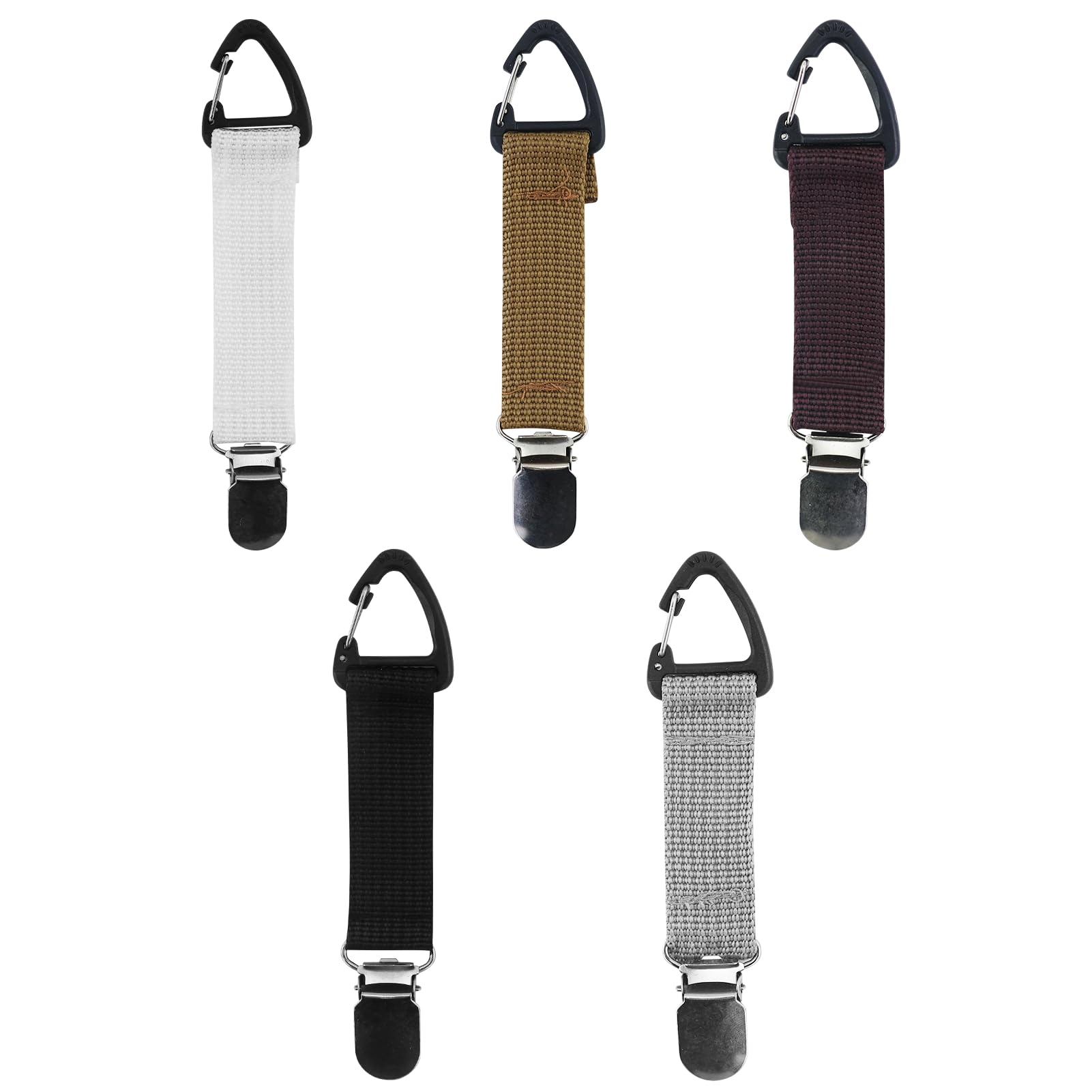 5clip elásticos parasombrero deviaje, manos libres, para bolso de mano, bolsa de viaje, mochila