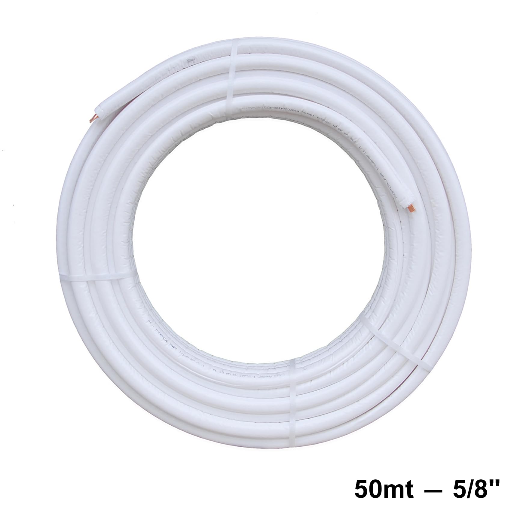 3S SuperSamaStore Tubo de cobre preaislado para aire acondicionado, EN 12735-1, tubería de cobre profesional CU-DHP 99,9% para climatizadores y refrigeración, diámetro de 5/8 pulgadas (15,88 mm