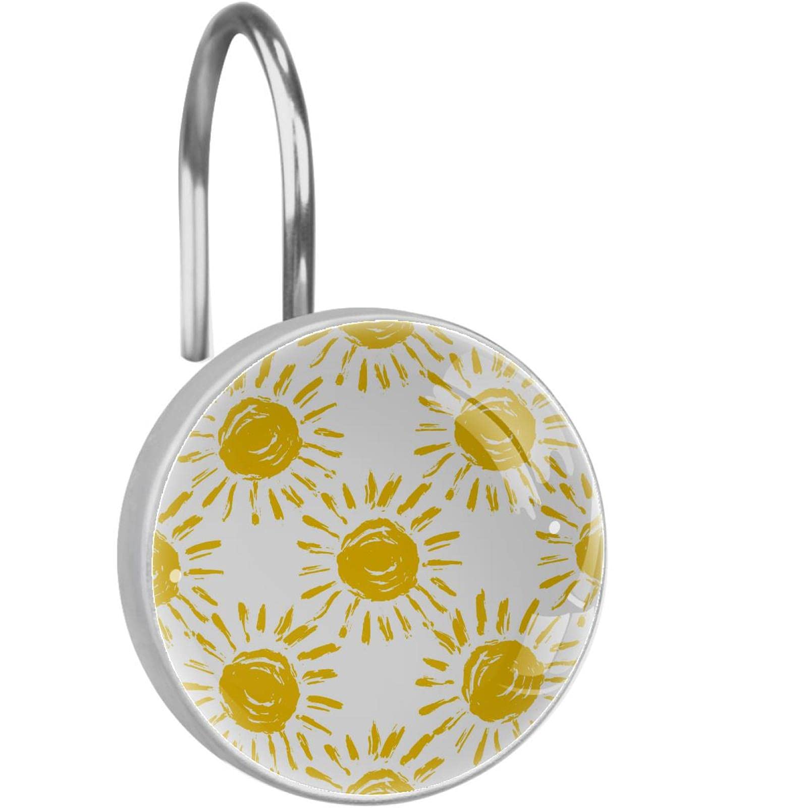 Crochets de rideau de douche acier inoxydable robustes et design