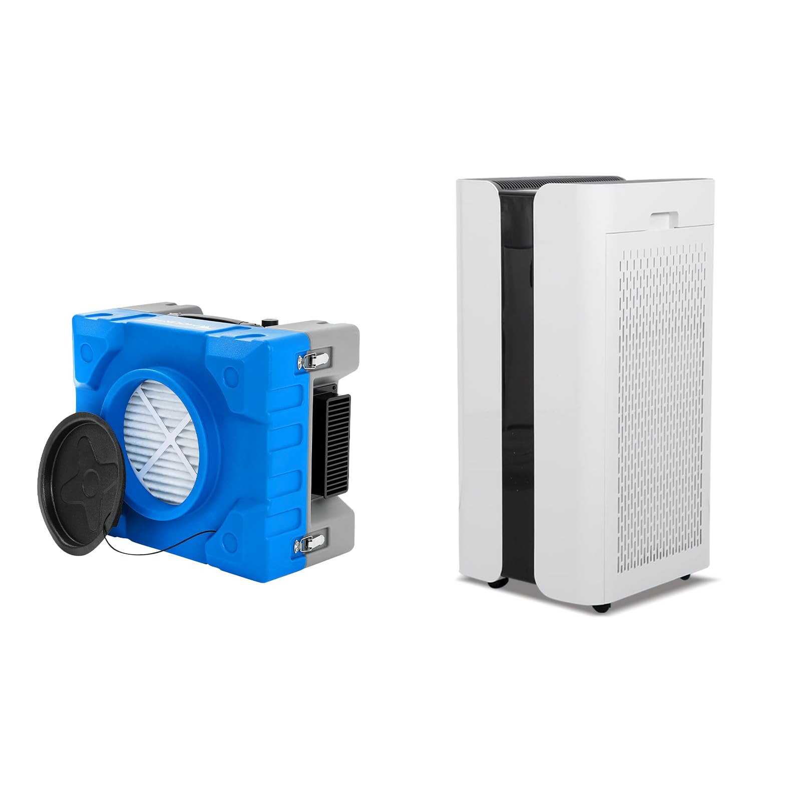 MOUNTO Dual HEPA Air Scrubber Bundle 500 CFM 600 CFM Commercial Air Purifiers with H13 HEPA Filters for