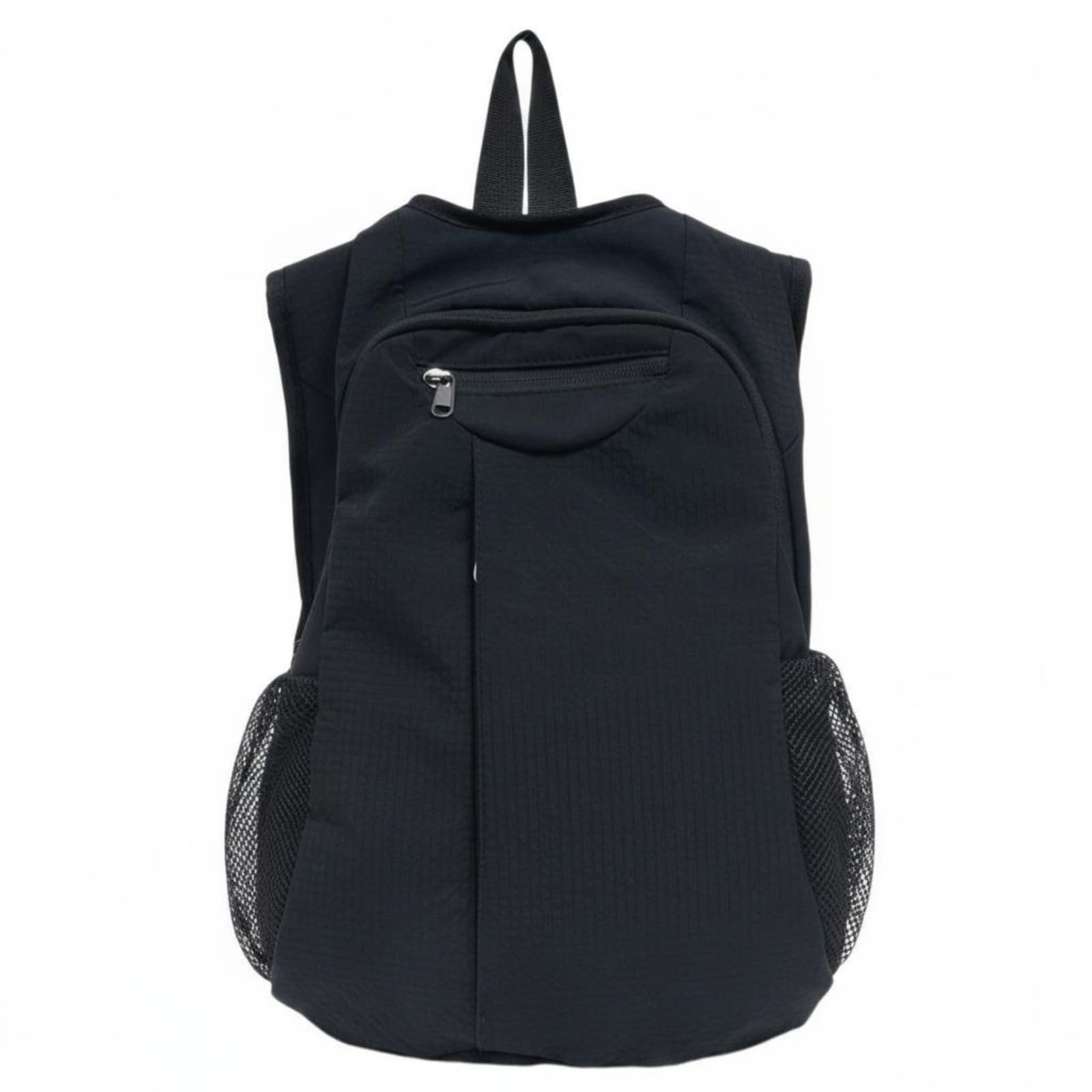 Lightweight Hiking Backpack Portable Cycling Backpack Breathable Mesh Side Pockets Large Capacity Daypack for Students, Women, Black-image-49