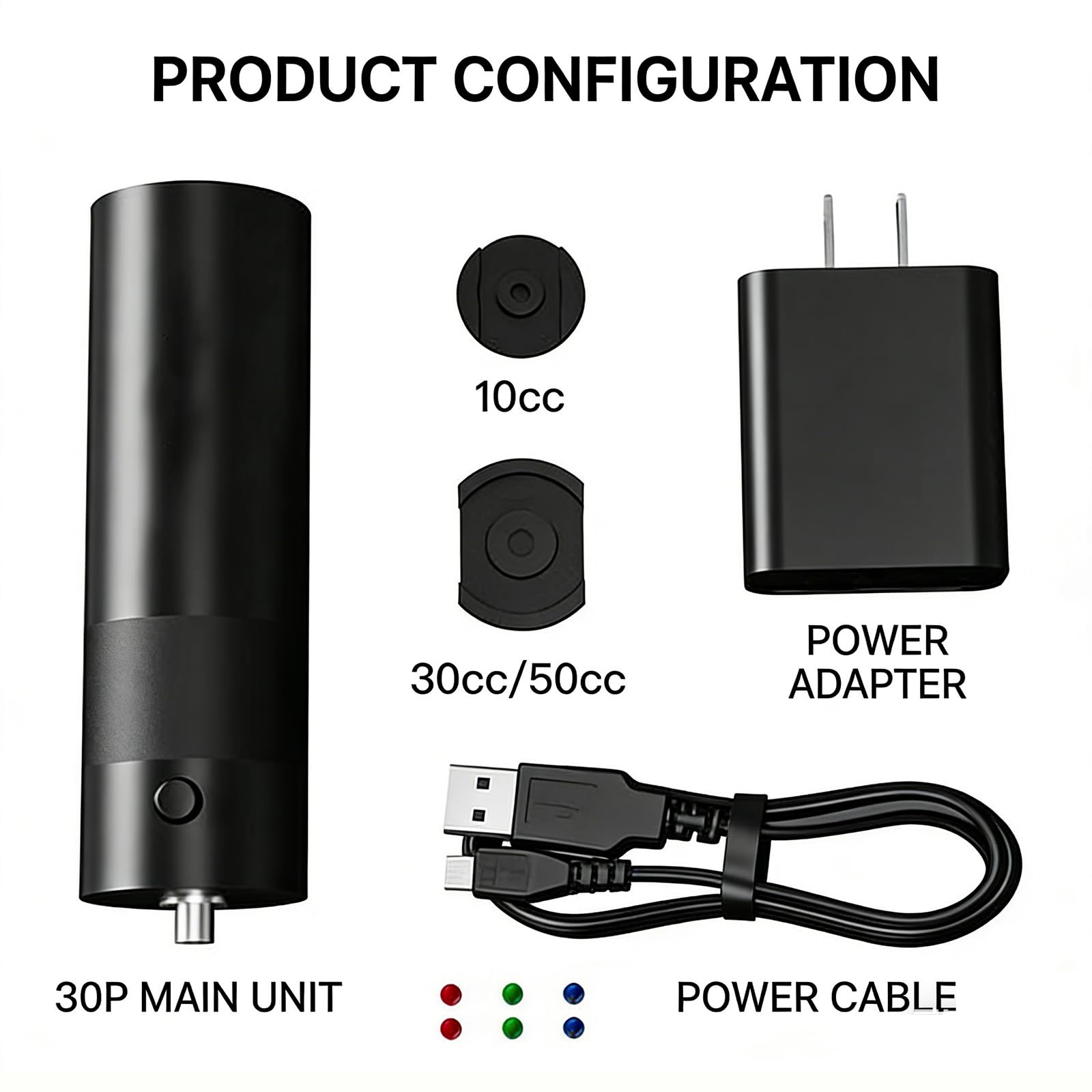 Pneumatyczny dozownik kleju, elektryczny pistolet do klejenia do kleju UV i oleju lutowniczego, dozowanie jednym przyciskiem, kompatybilny z wtryskiwaczami 10 cm³, 30 cm³ i 50 cm³