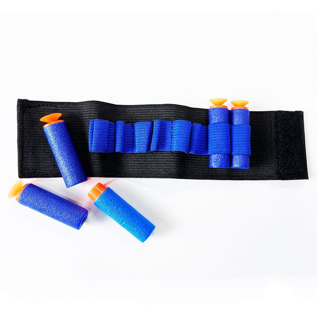 Soporte de tubo de extracción de sangre, muñequeras para flebotomía, capacidad 8 tubos, negro y azul