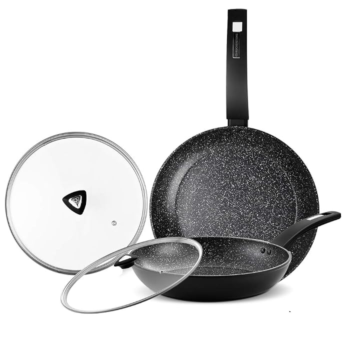 Buy CSK 8''+11'' Nonstick Frying Pan Set with Lids HardAnodized