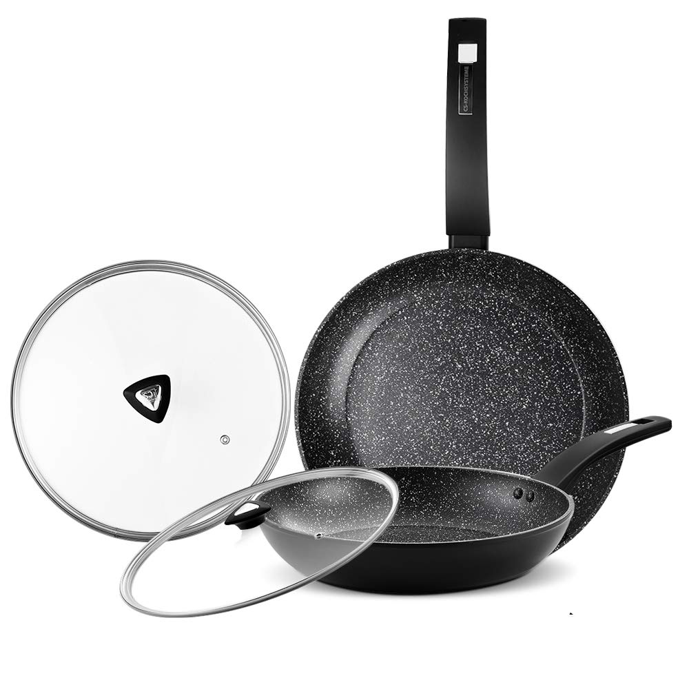 Buy CSK 8''+11'' Nonstick Frying Pan Set with Lids HardAnodized