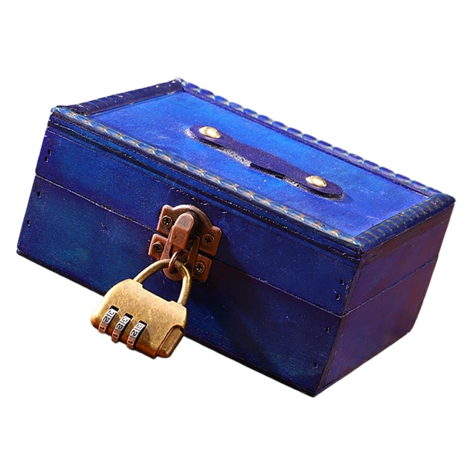 Piceioep Rustics Wood Storage Box Featuring Clasp for Secure Storage of Valuables and As Home Decoration Items Handcraft Wood Case