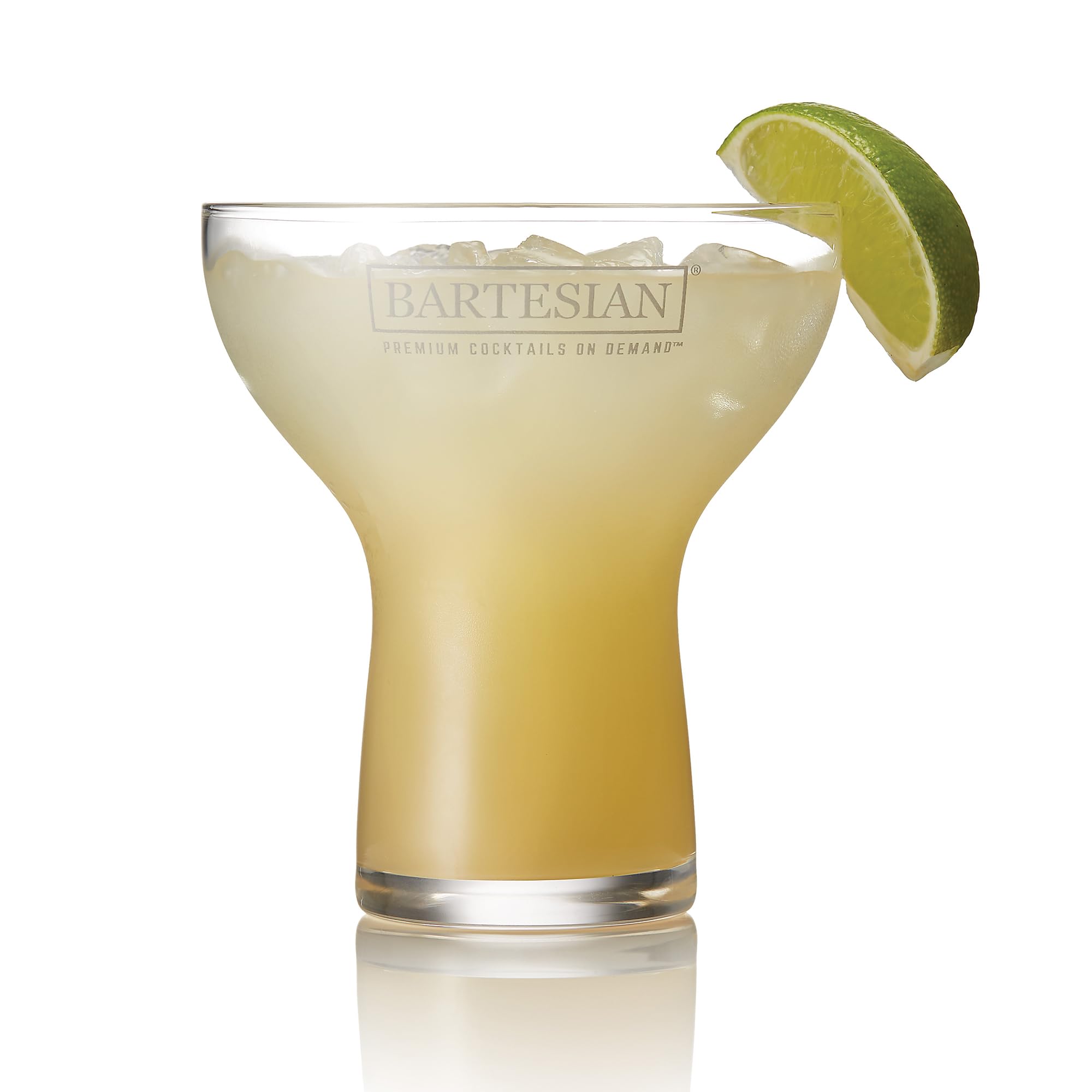 Bartesian Margarita Glas ohne Stiel – Trinkgläser für Cocktails & Mocktails, Bar Gläser für Margaritas, Cosmopolitan, Lemon Drop, Piña Colada oder Frozen Cocktails, 444 ml, 2er Set