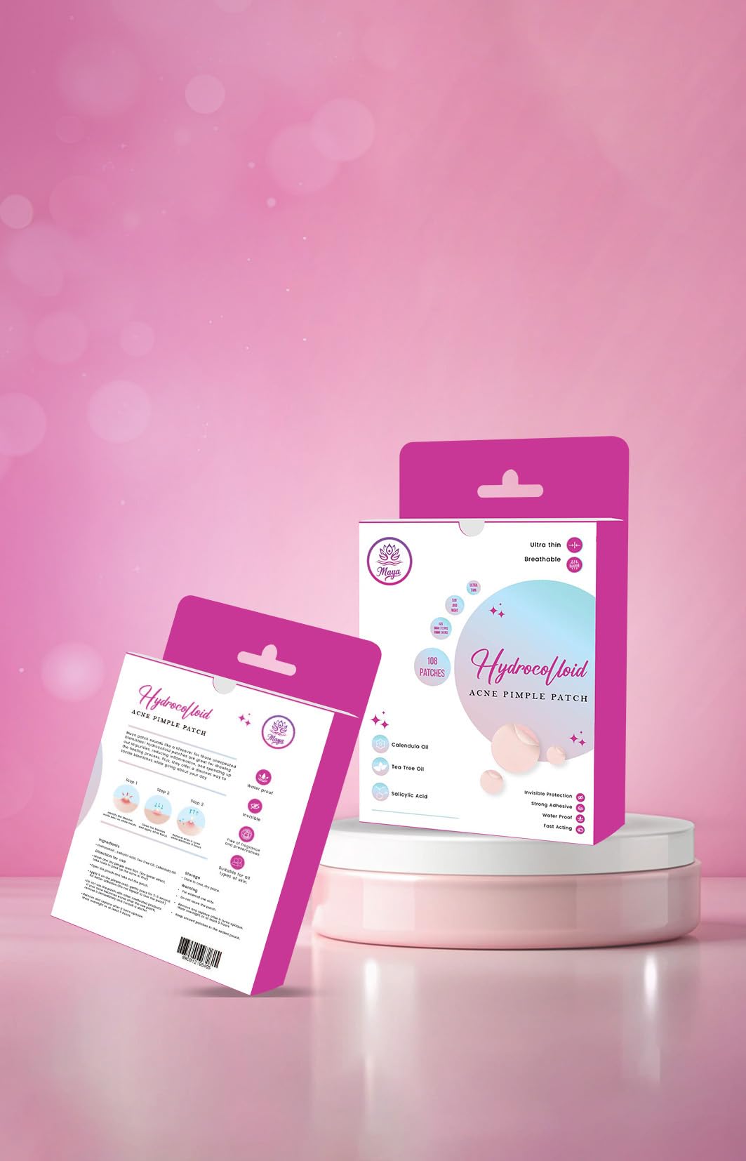 Invisible Skin-Friendly Patches for Spot Care (108 Patches)