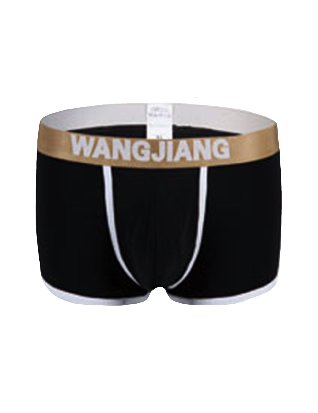 Jueshanzj Mens Boxer Briefs Stretch Underpants Black Medium