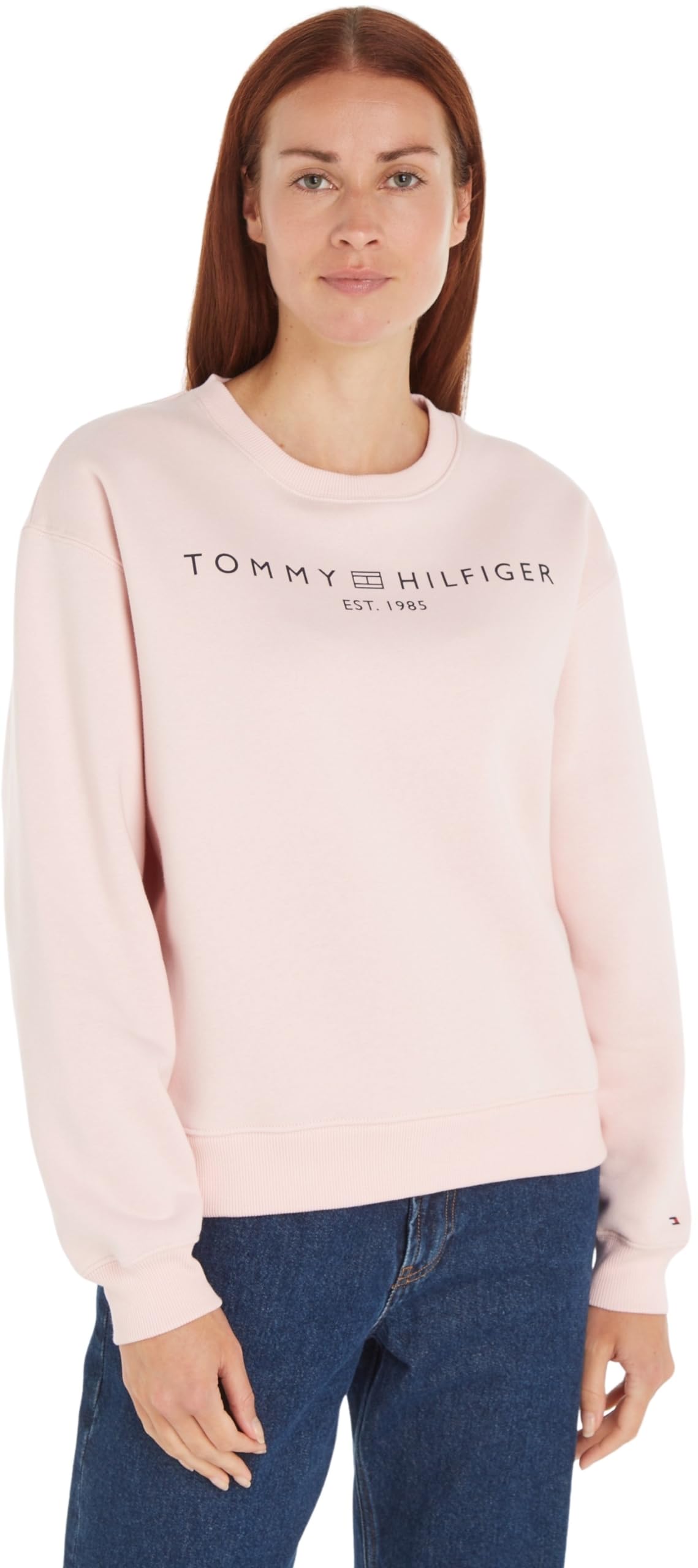 Tommy Hilfiger Damen Sweatshirt ohne Kapuze