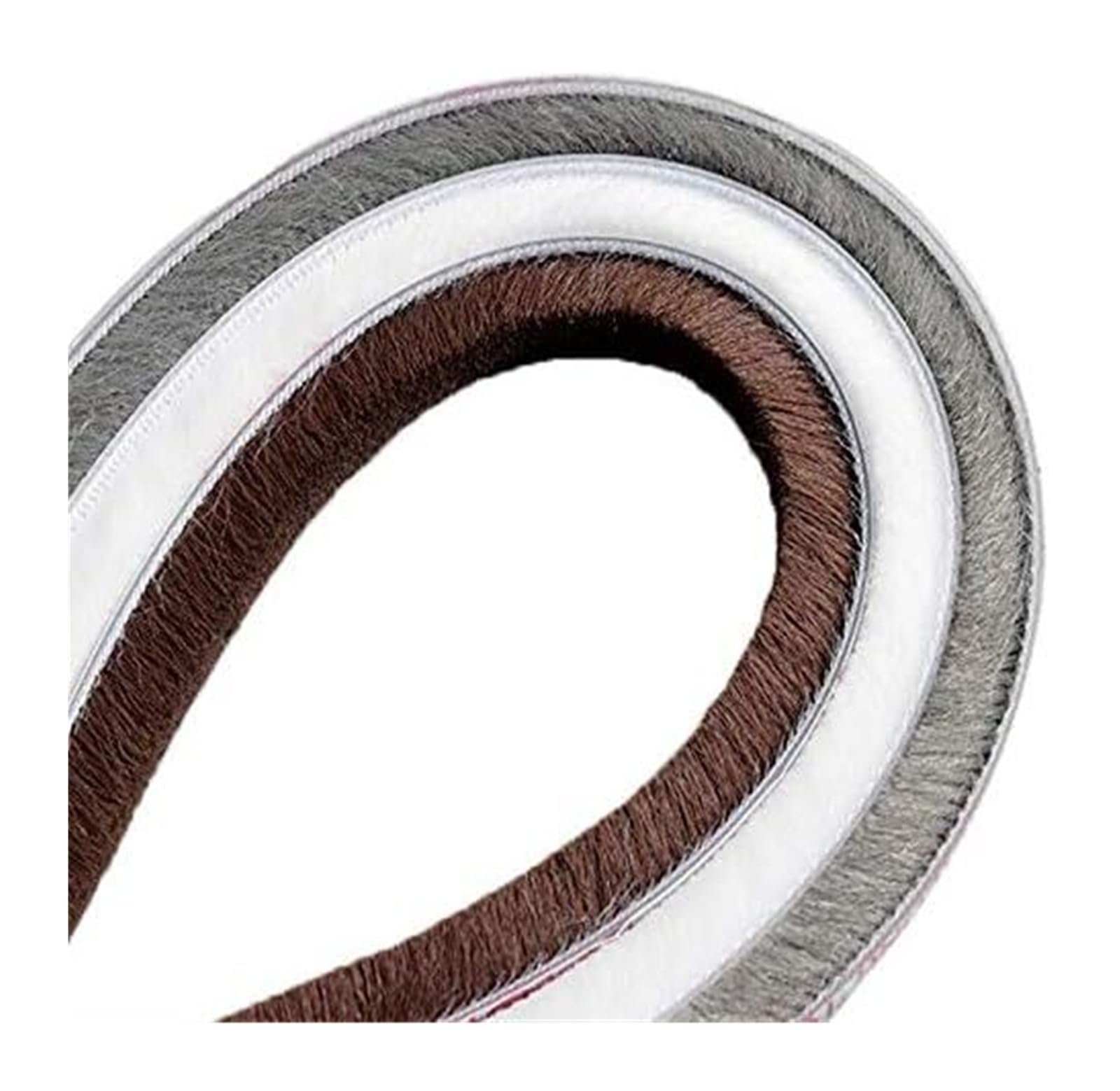 Brush Seal Strip Air Stopper,Brush Seal Strip Weat SelfAdhesiveBrushWeatherstripDraughtExcluderDoorWindowSealStrip,Multicolor,9X(5-23) mm10m(9x5brown10meters)