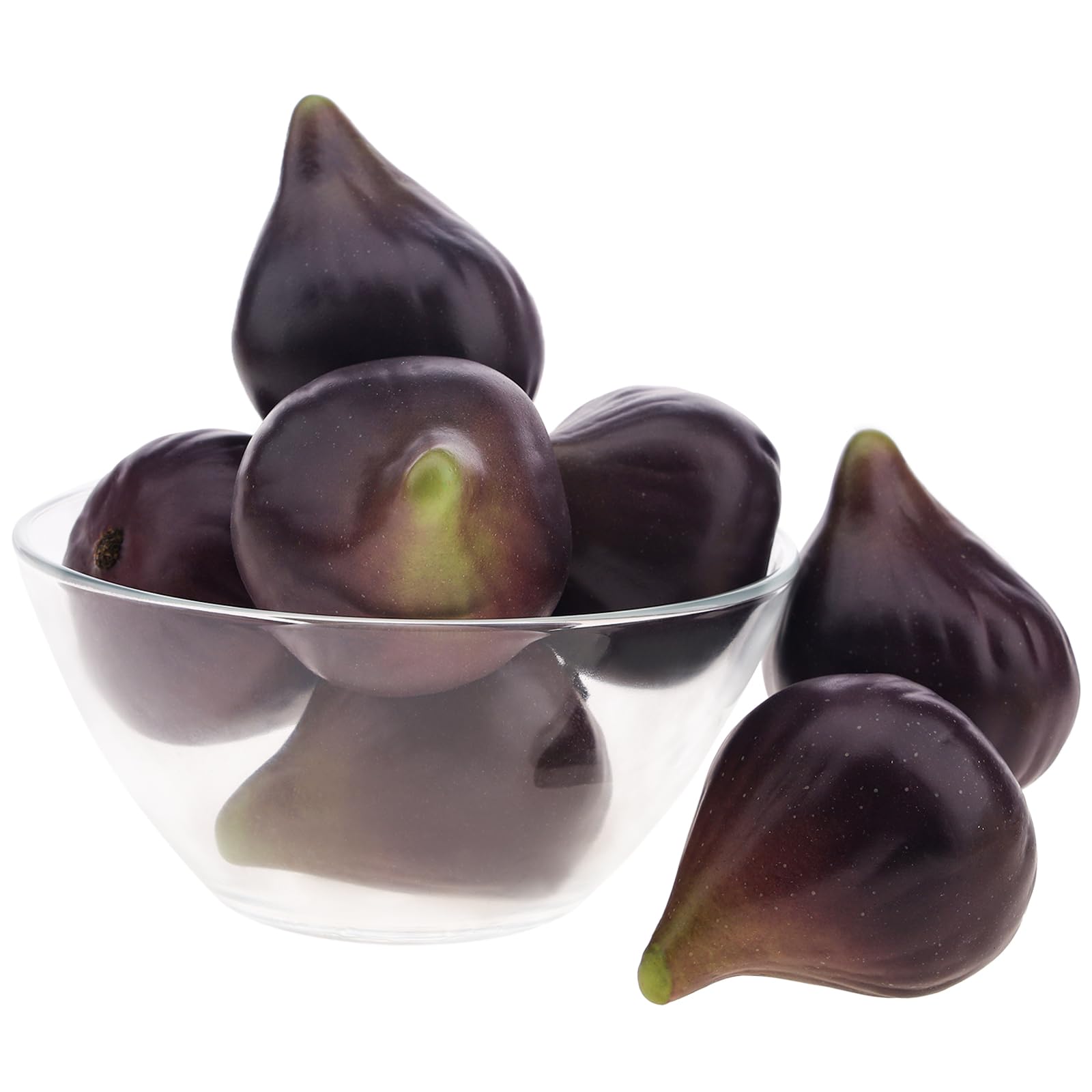 Funzhan 8pcs Fake Fig Display Artificial Realistic Fruit Decoration Lifelike Faux Food Model Faux Simulation Sketch Early Education Prop