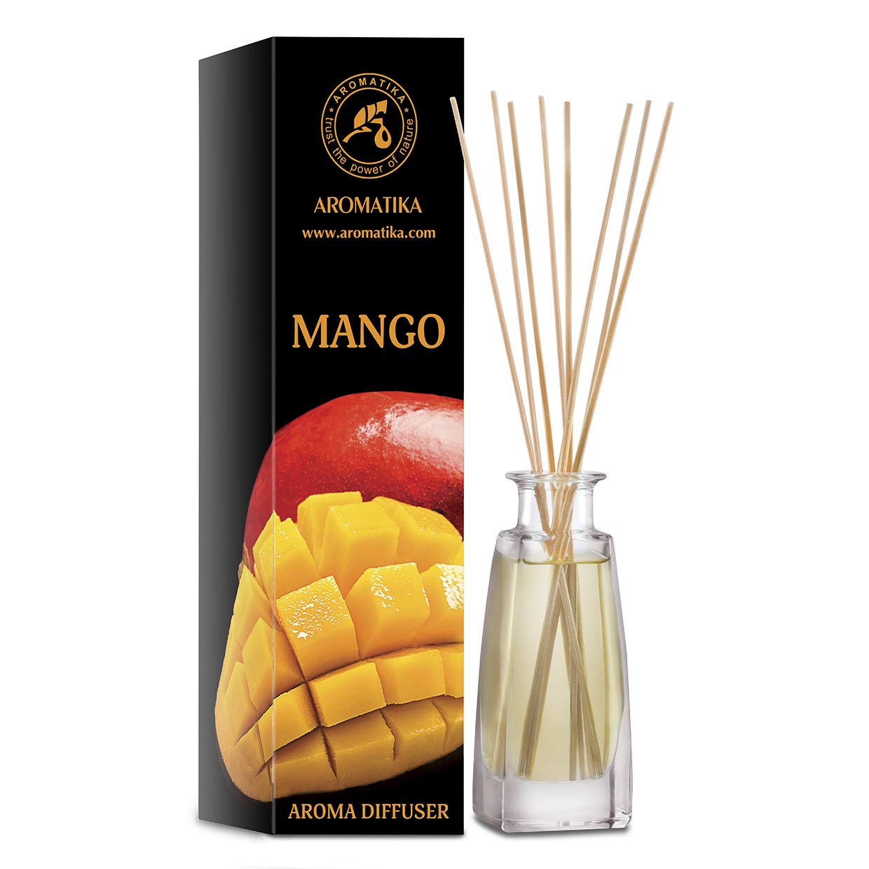 Mango Diffuser 100ml - Aroma Reed Diffuser - Room Fragrance - Home Fragrance - Air Freshener - Mango Scented Diffuser - Gift Idea - Mango Odor - Exotic Aroma