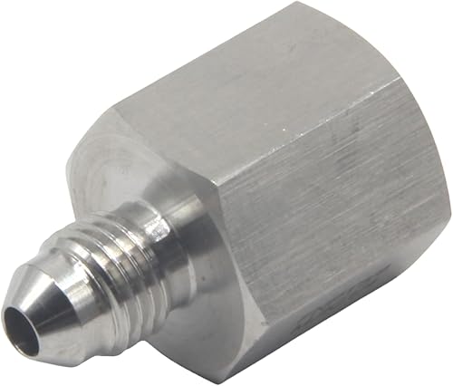 Miniatura 4 de HFS (R) Adaptador reductor de tubo hembra NPT de 38 pulgadas a 14 pulgadas macho JIC de acero inoxidable 304 (38 pulgadas FNPT x 14 pulgadas MJIC)
