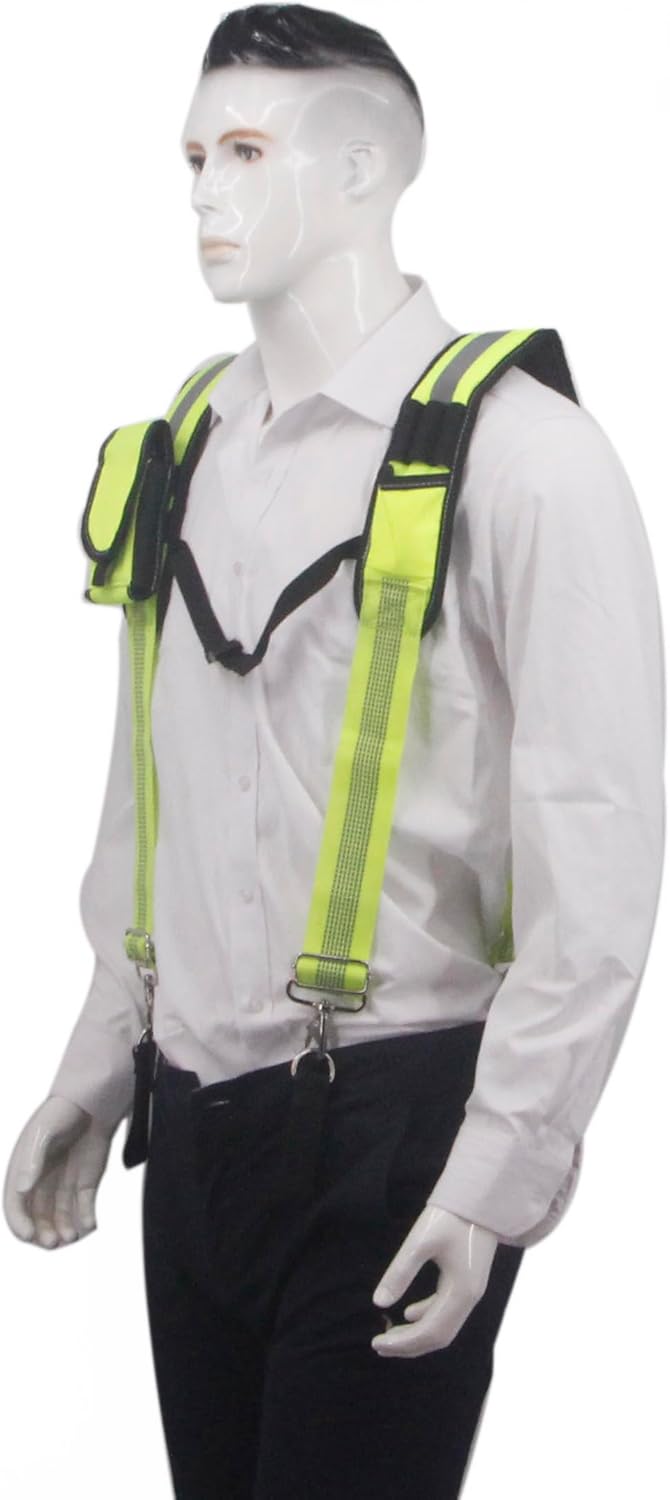 Tool Belt Suspender for Men 4 Point Padded with Attachment Loops, WristBand Pouch Pocket for Construction Worker - Image 6