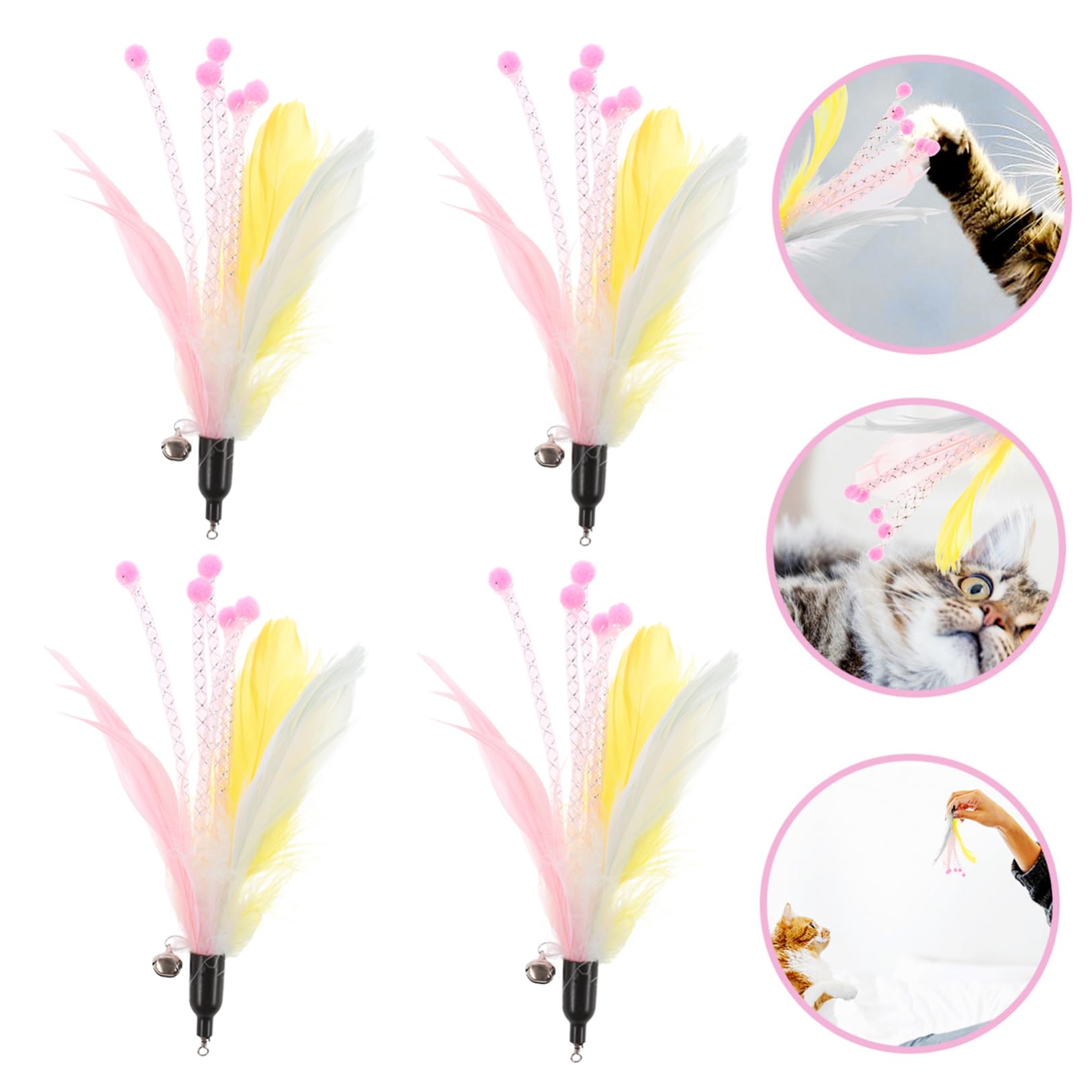 SUPVOX Lot De 5 Jouets pour Chat À Souples Jouets Adaptés À L'âge des Chatons Et des Seniors 8 Pièces X 5