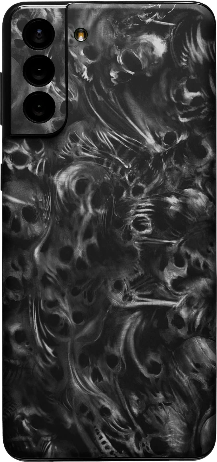 SLICKWRAPS Printed 3M (Matte Lamination) Skin Sticker Wrap For Samsung Galaxy S21 Plus - Graves Skulls Inferno Dig Your Grave