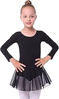 Vista 1 de Leotardos de manga larga con falda de ballet, vestidos de baile, traje de tutú para niñas pequeñas