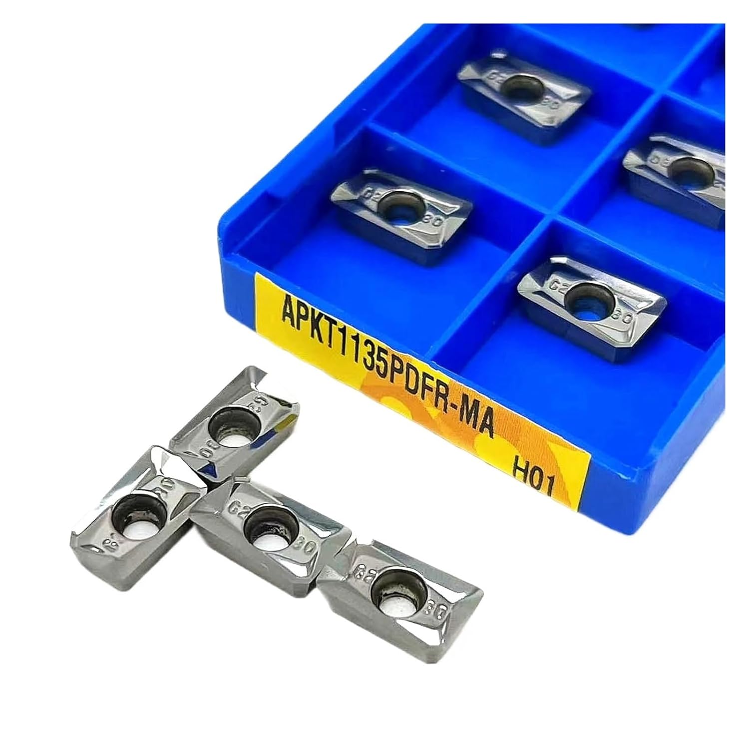 Turning Indexable Inserts Carbide 10PCS APKT1135PDFR-MA H01 Hard Alloy Milling Turning Tool Aluminum Cutting Indexable Lathe Tools Blade