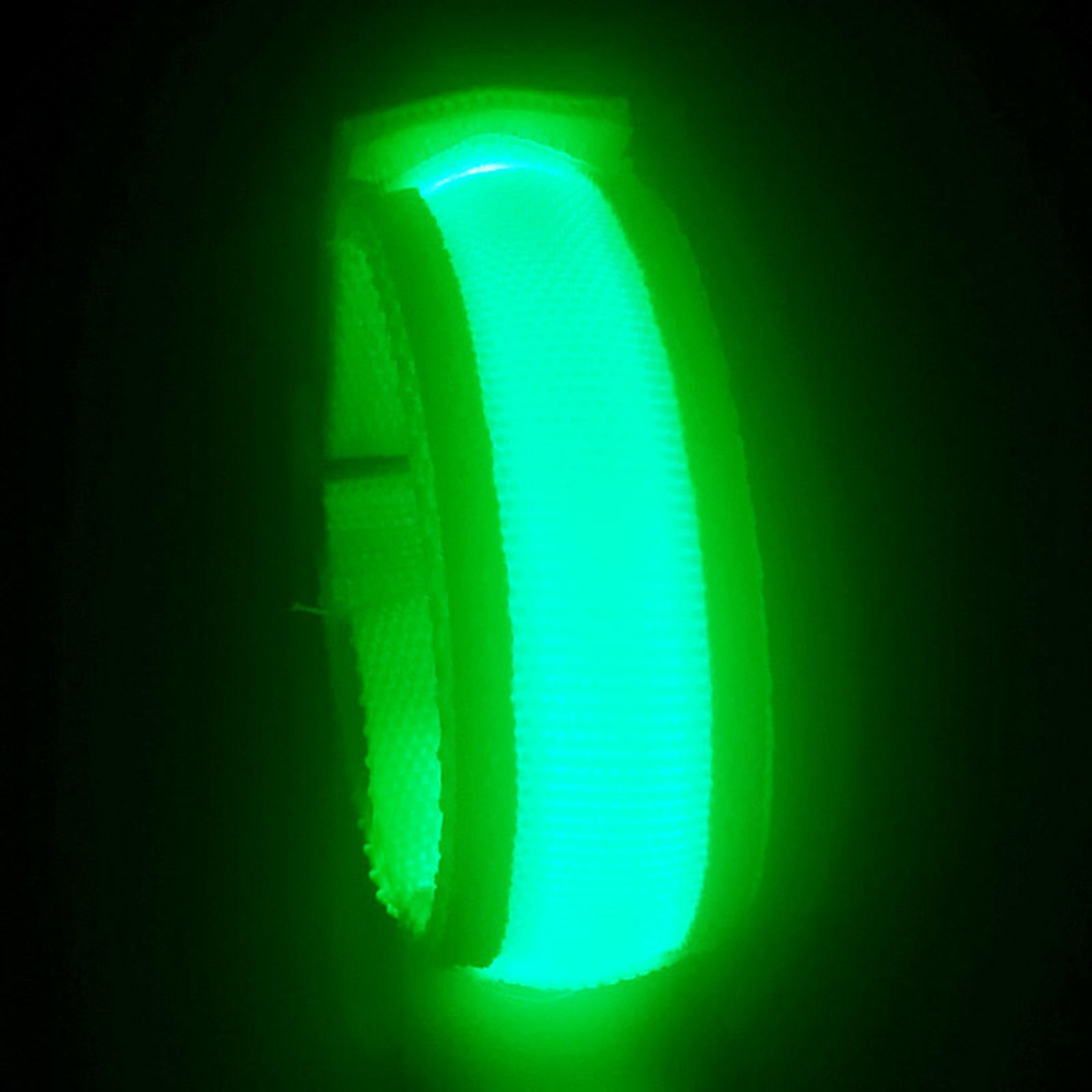 LED Rechargeable Bracelet with 3 Lighting Modes, LED Bracelet USB Charging, LED Bracelet LED Reflective Bands for Running Cycling Running Bike Night Running (Green)
