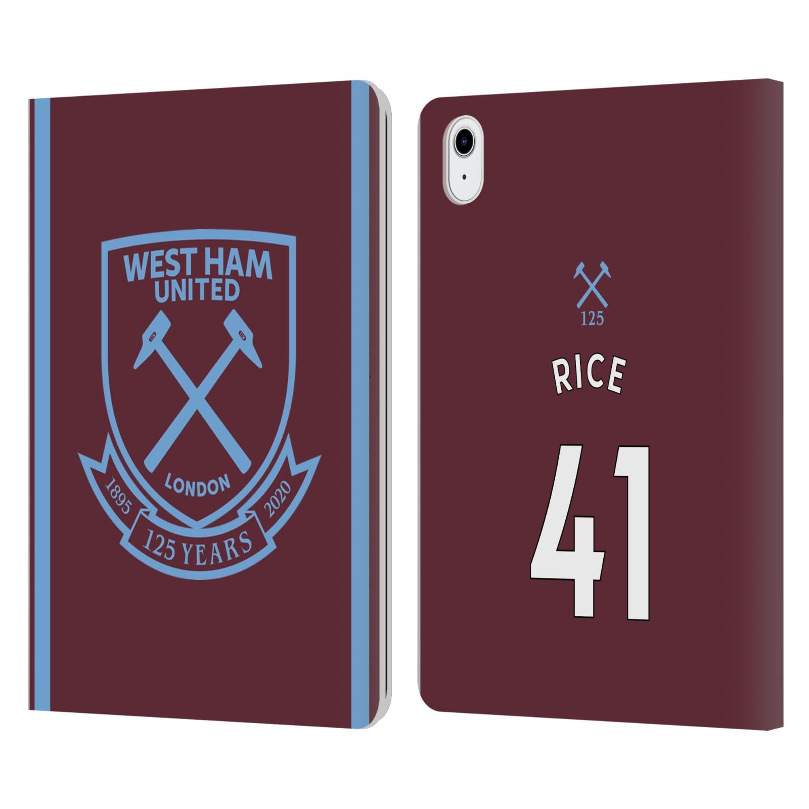 Funda de cuero West Ham United para iPad Air 2020/2022 tipo libro 7