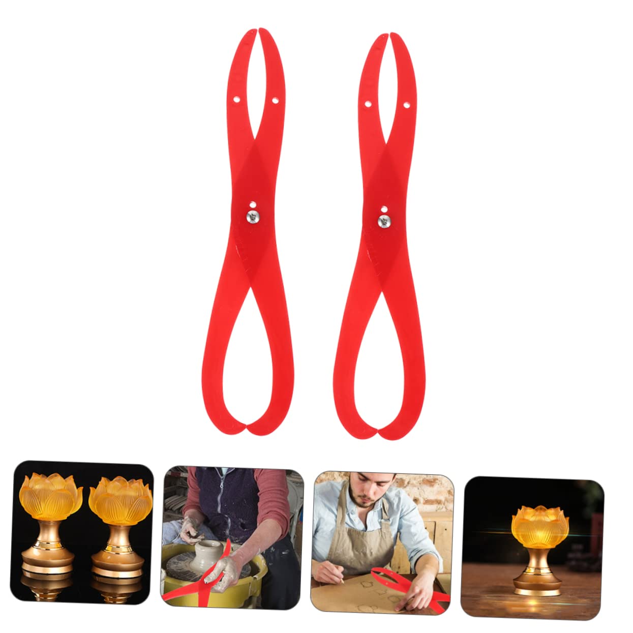jojofuny 3 Set Strumento per Argilla per Misurare E Utensili Pratici per Scultura E Terracotta per Creazioni Pasta Modellabile 2 Pezzi*3