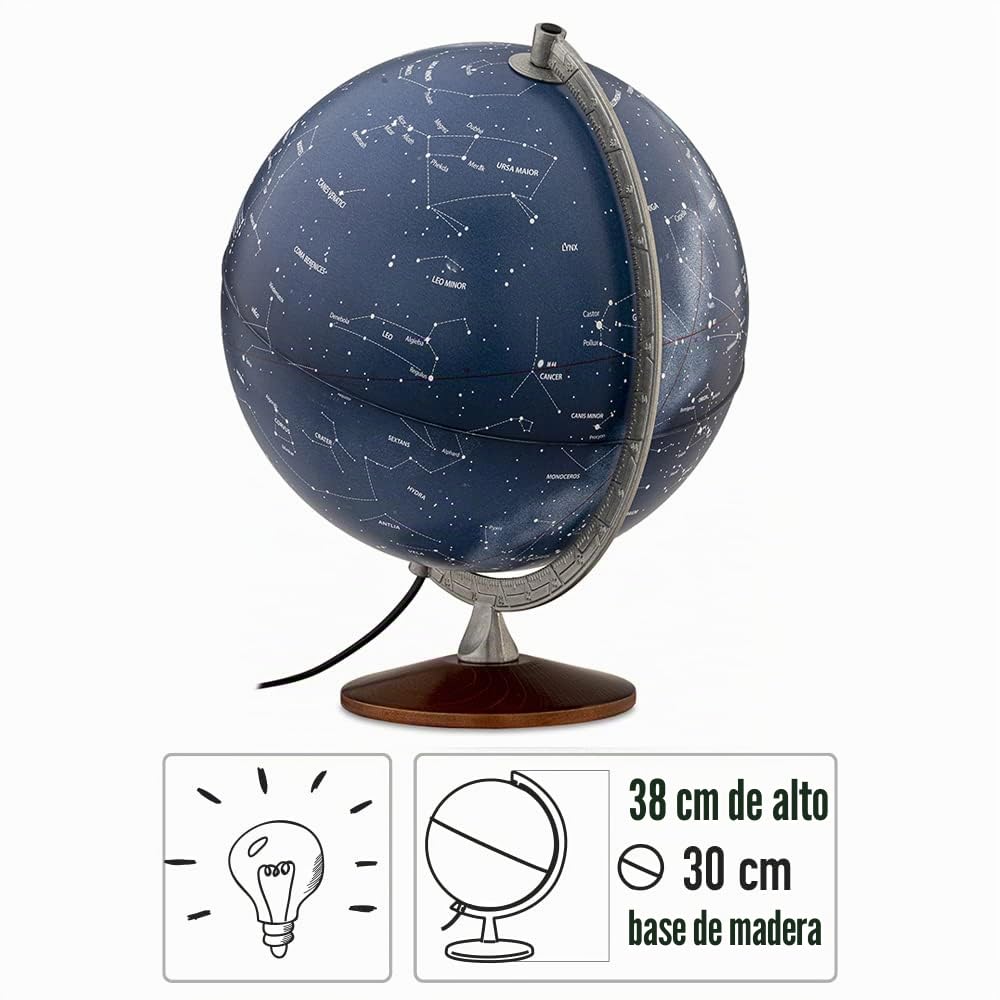 TECNODIDATTICA Nova Rico 0330SPSTLALL1066 Globo, Azul, 30 cm
