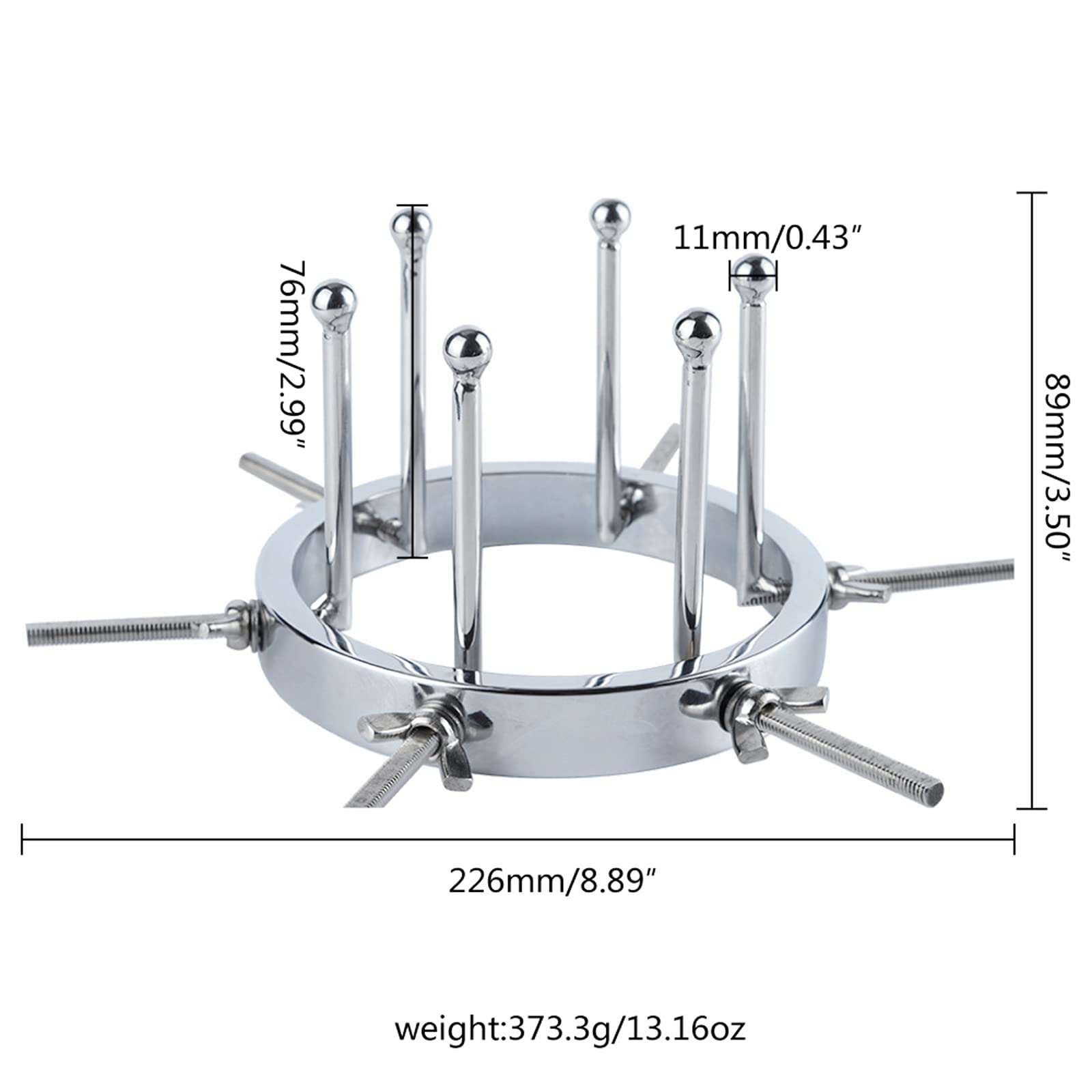 Dilatateur Vaginal en Métal, Dilatateur Anal en Acier Inoxydable à 6 Vis, Extenseur de Tunnel Anal Réglable Dilatateur Vaginal Dilatateur Anal SM Sex Toy pour Femmes, Couples, Hommes (6 vis)