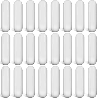 PTFE Magnetic Stirrer Mixer Stir Bar, White Color, Stir Rod Magnetic, Laboratory Bar, Stir Plate Bar, Stir Plate Magnet Stick (24 Pieces,35 mm/ 1.38 Inch)