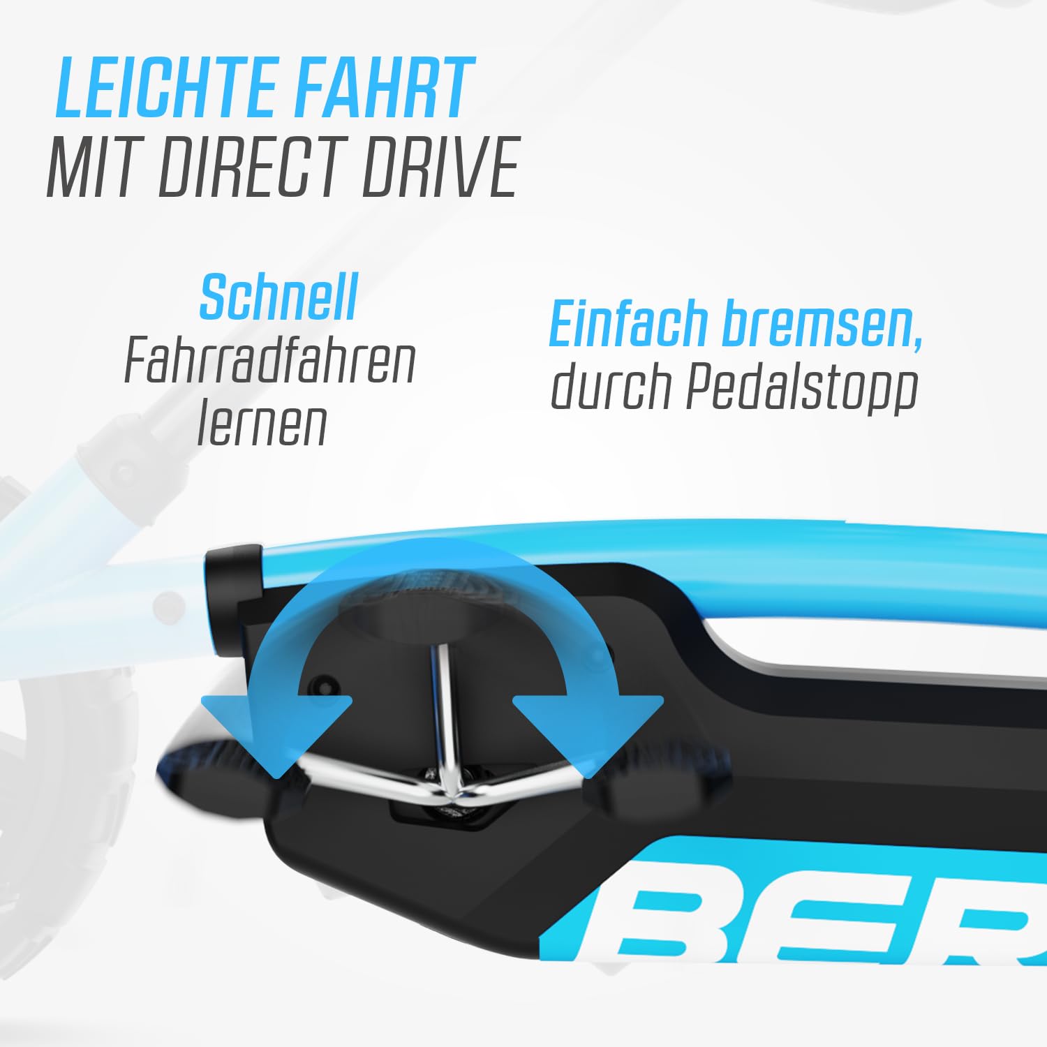BERG Pedal-Gokart Reppy Blau, KinderFahrzeug, Tretfahrzeug mit hohem Sicherheitsstandard, Kinderspielzeug geeignet für Kinder im Alter von 2-6 Jahren