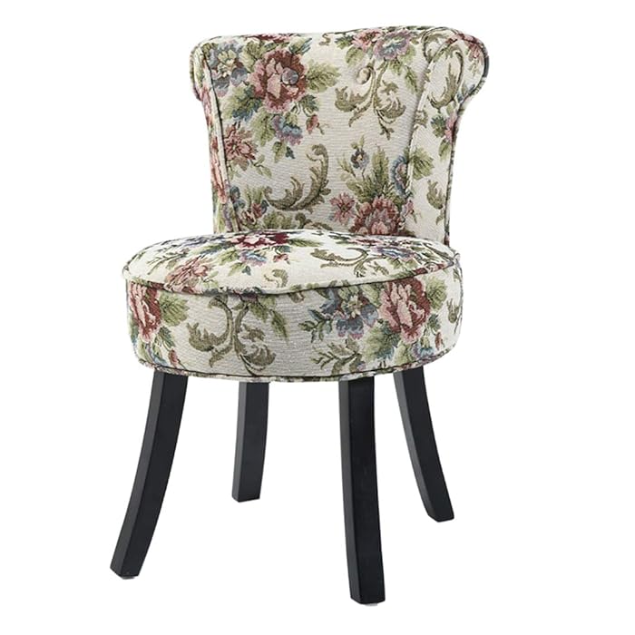 Buy Comfortable Chair European Vanity Stool,Button Tufted Backrest Cushioned Stool,Baroque Piano