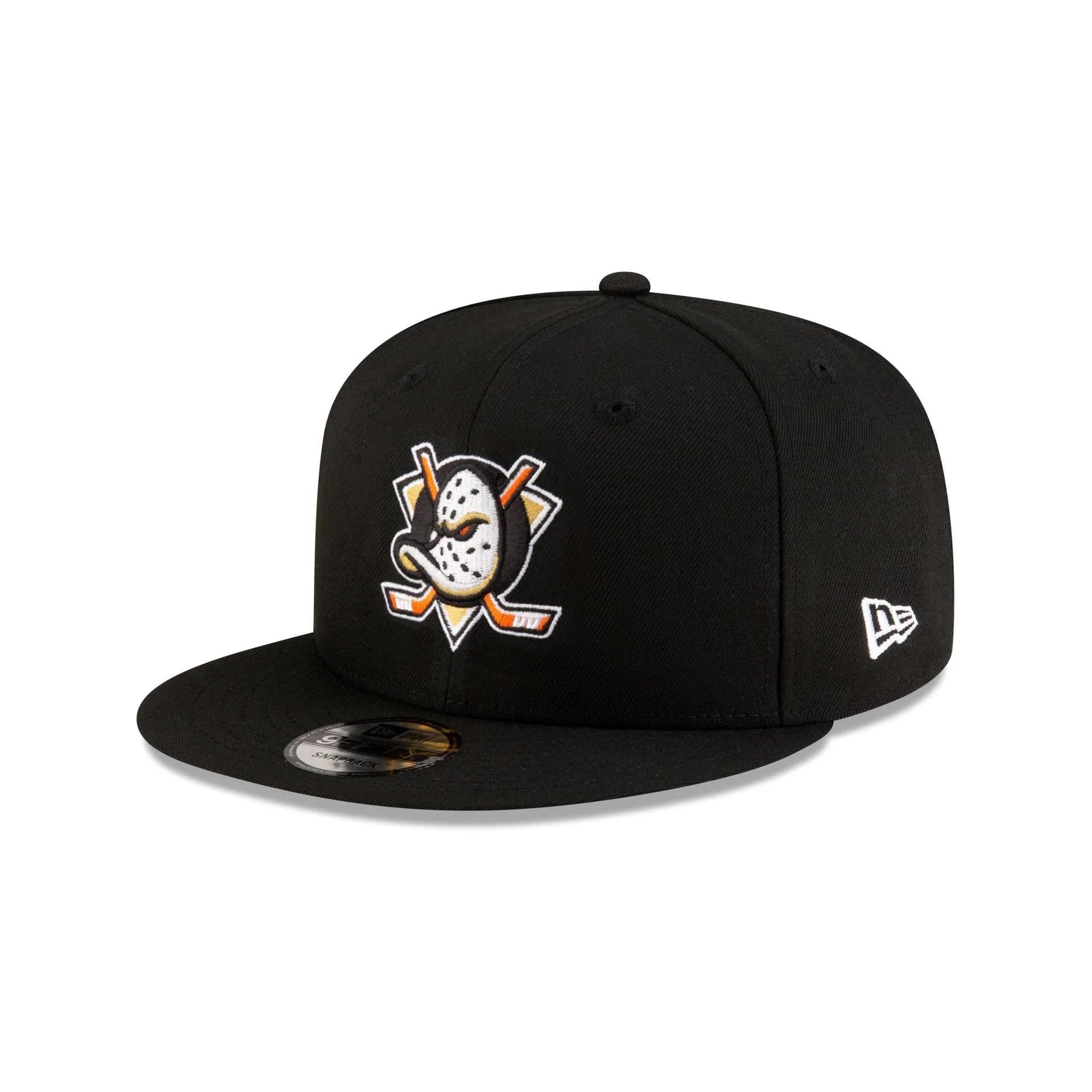New Era Anaheim Ducks NHL Injection Black 9Fifty Adjustable Snapback Cap