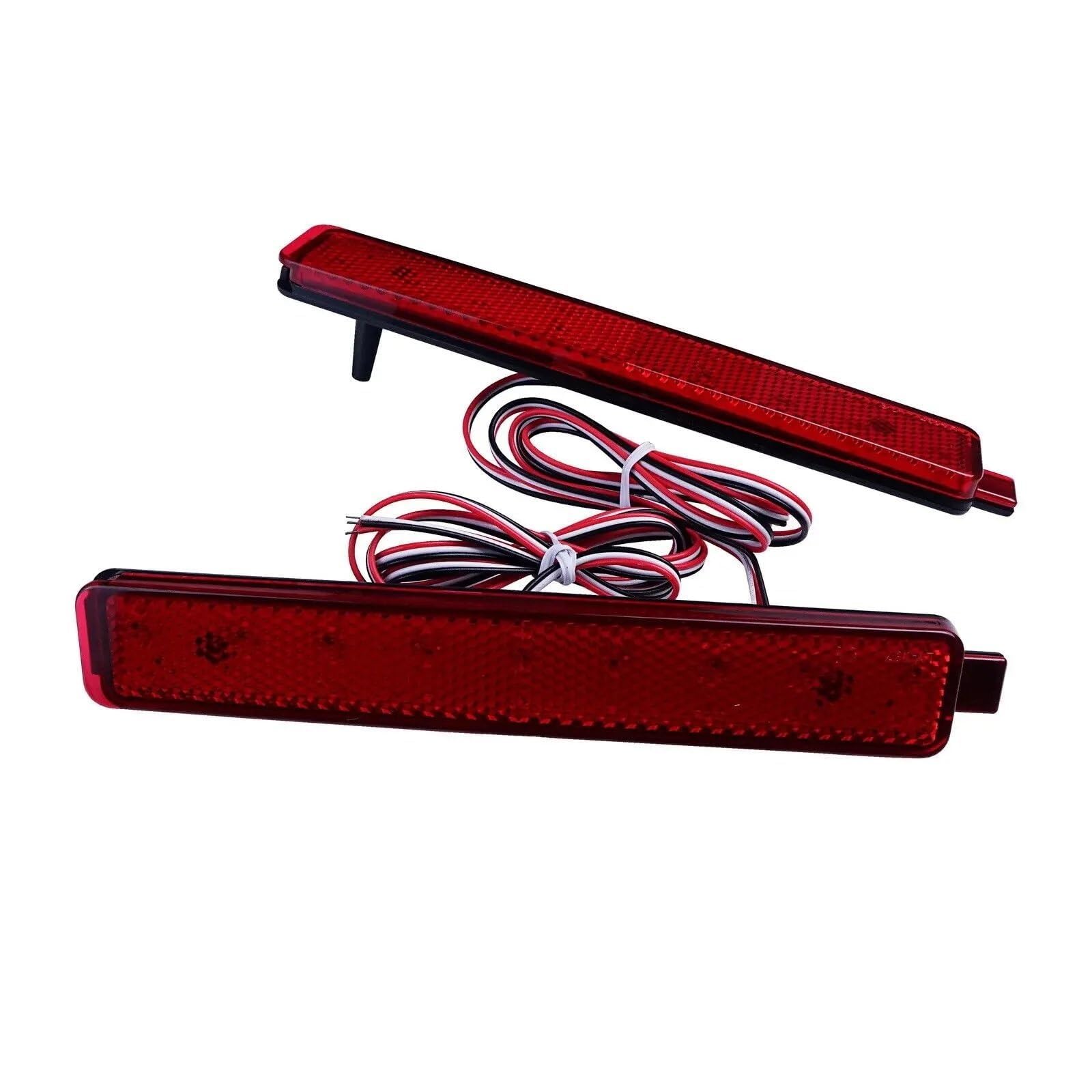 Car Rear Bumper Reflector Lens for GMC Acadia 2013-2016 25805313 GM2830101, Lower Bumper Brake Lamp Tail Light ABS Side Warning Marker Lights Replacement