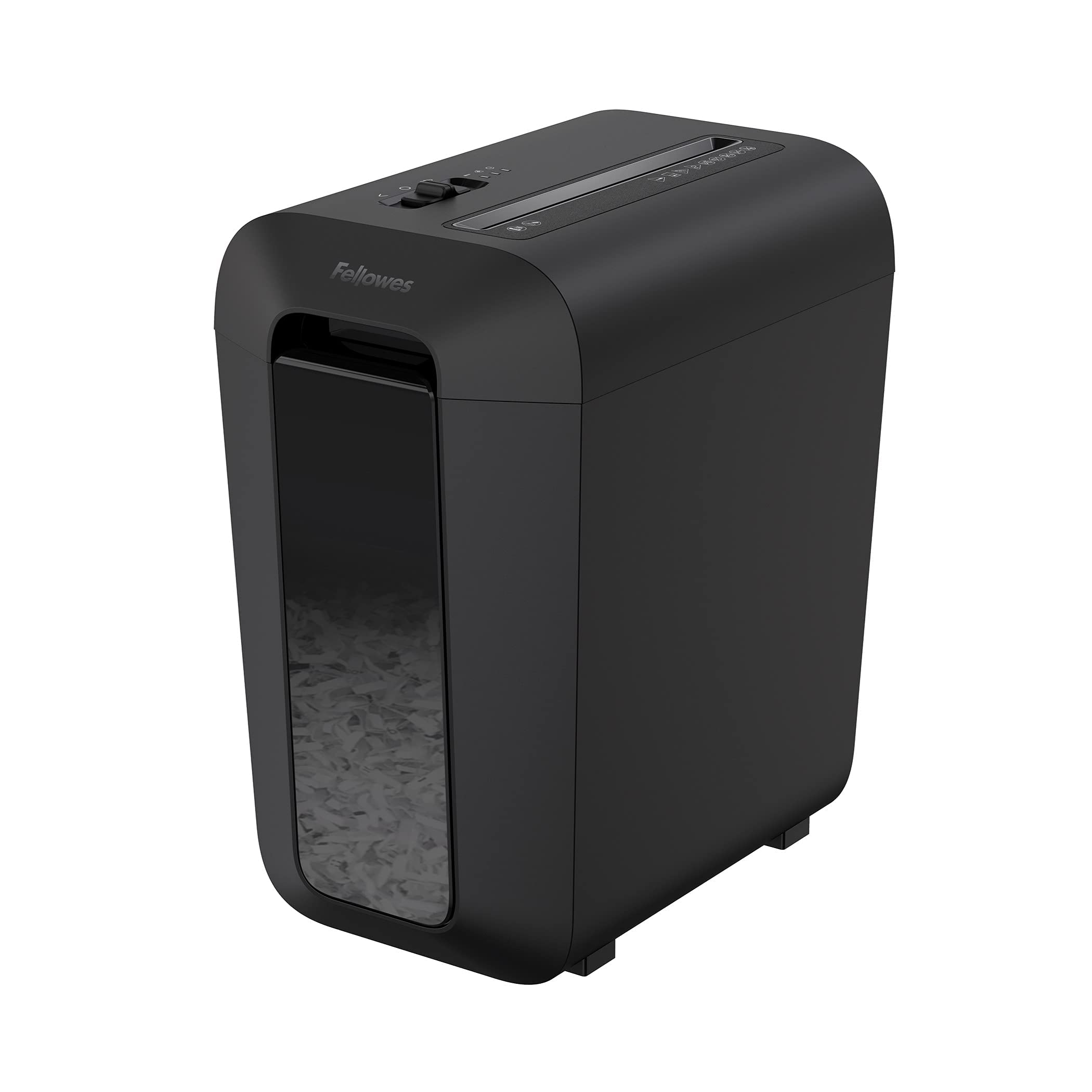 Fellowes Distruggi documenti a frammento, LX65, 10 fogli, con tecnologia SafeSense + Fogli oliati lubrificanti per distruggidocumenti, bianchi, confezione da 10 fogli