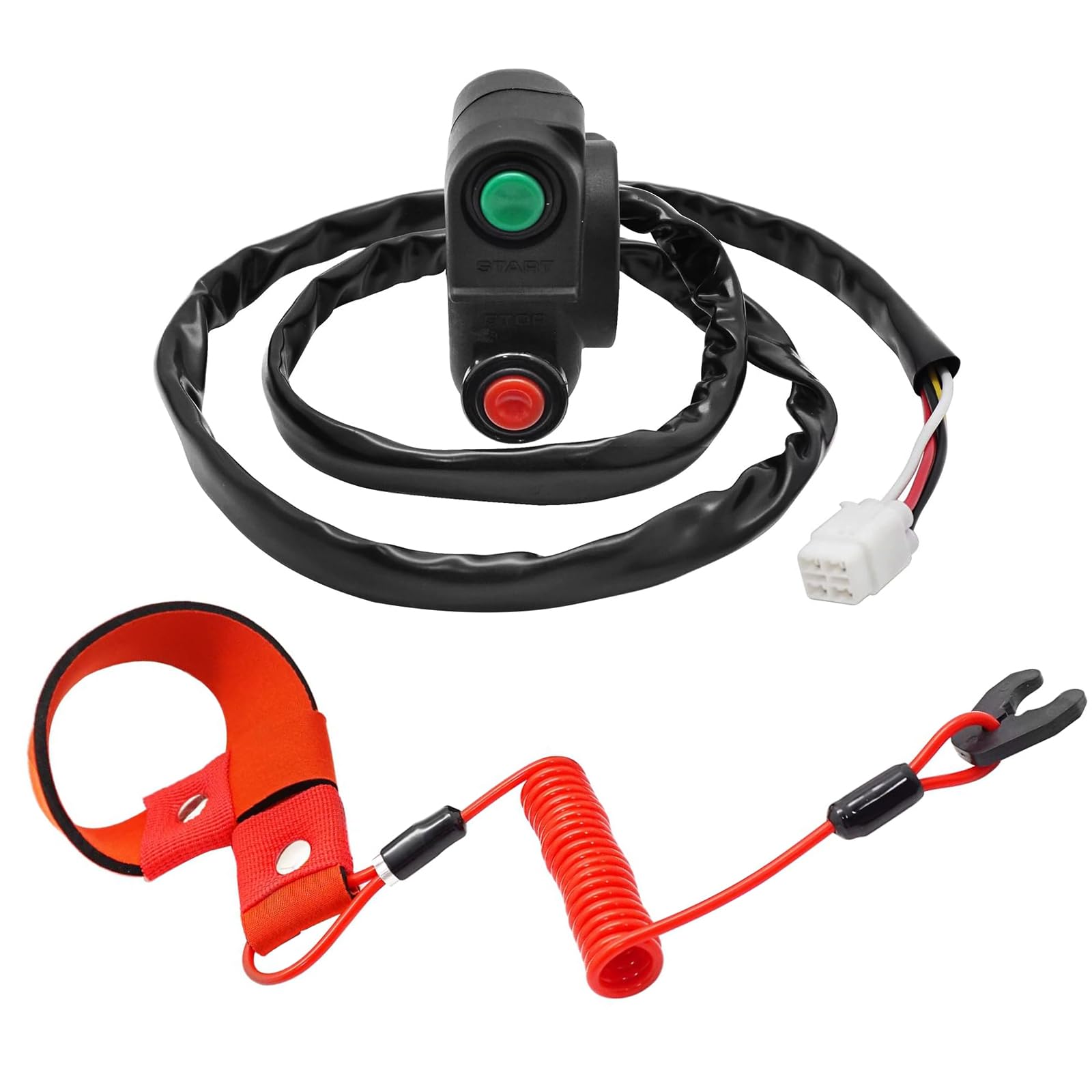 Interruptor manillar para Kawa-saki JT STX arranque-parada con cable de seguridad