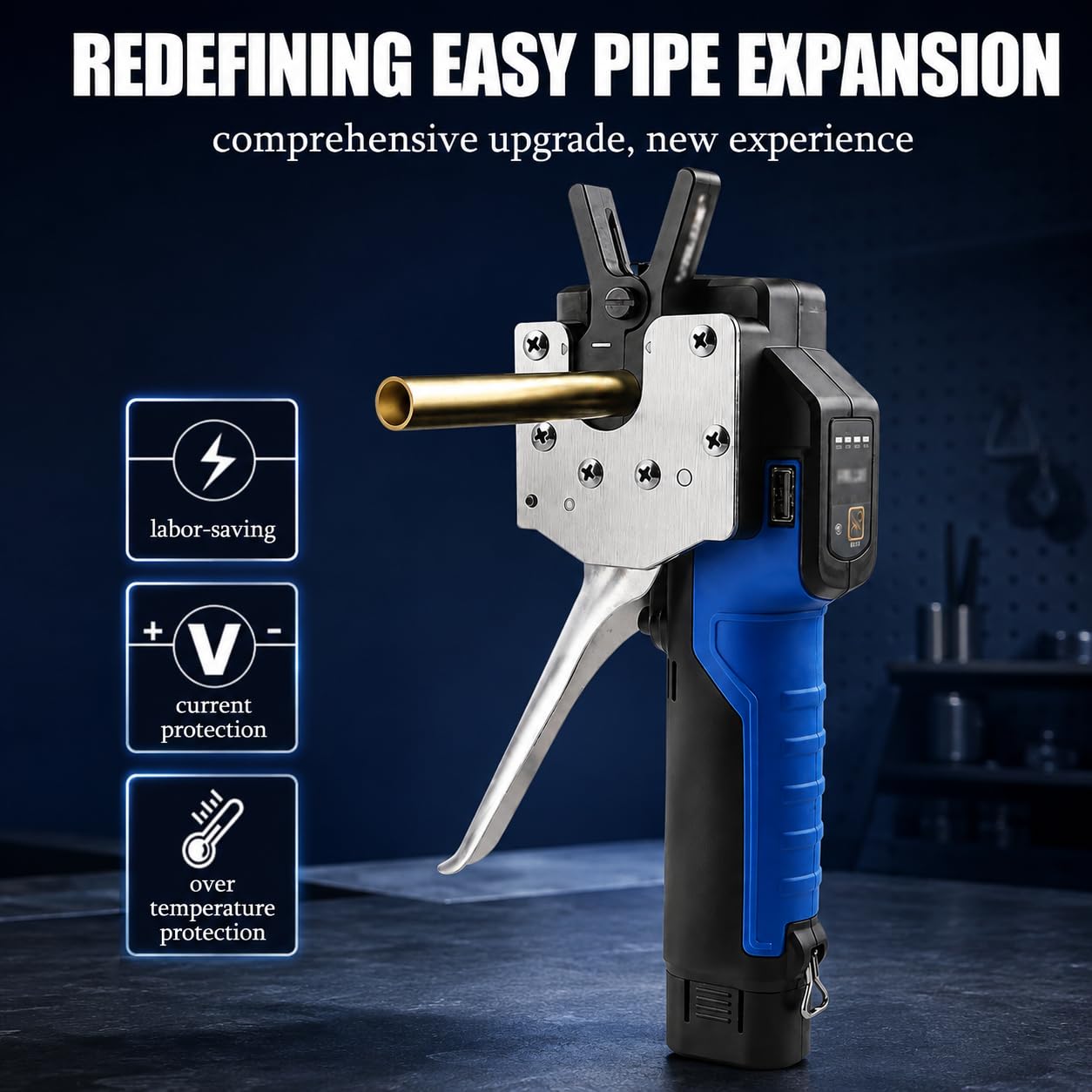 Kit d'outils d'extension de tube électrique 50 W avec 9 têtes pour