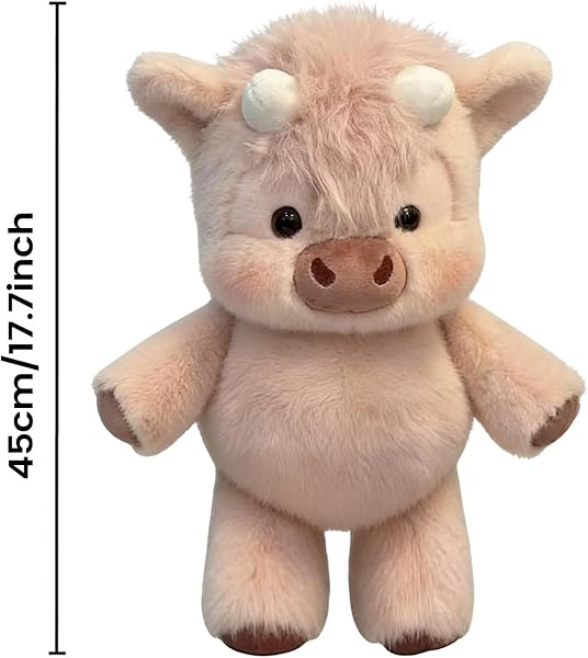 Genérico Peluche De j-abalí - 45 Cm, Suave Y Adorable, con Forma De Ternero Corriendo, Muñeco Coleccionable De Ovejita De Dibujos Animados, Peluche para Hombres, Mujeres, Niños Y Adolescentes - 2