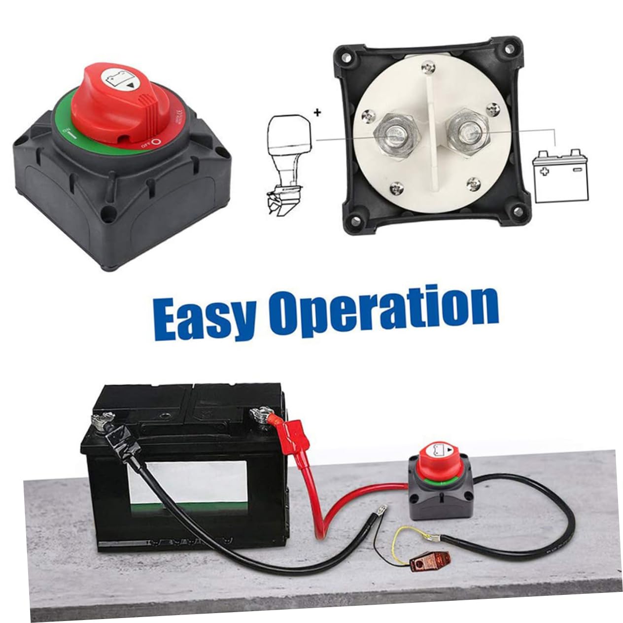 Interruttore Isolatore Di Scollegamento Della Batteria Interruttore Di Alimentazione Per Barche Yacht Camper Atv e Utv Funzione Di Interruzione Di Disconnetti Isolatore