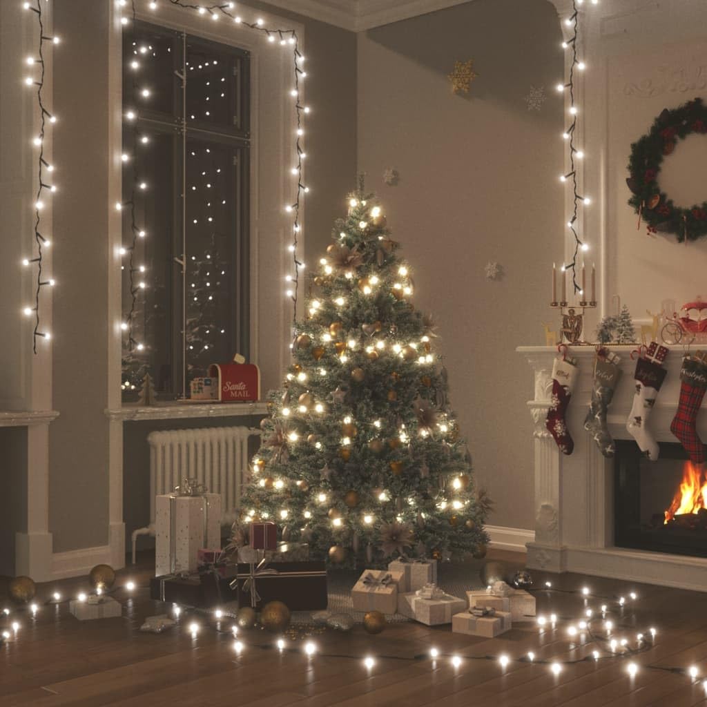 led lichterkette mit batterie,lichterketten,Lichterkette 1000 LEDs Indoor und Outdoor IP44 100 m KaltweißGeeignet für Patio, Schlafzimmer, Wohnzimmer, Weihnachten