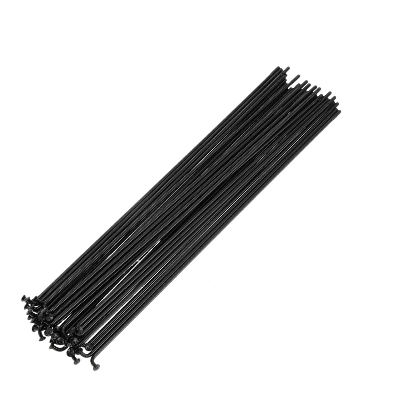 Fahrradspeichen 1 Set Universal Fahrrad Speichen 12G 67mm-247mm Länge Rad Nippel Schwarz Carbon Stahl leicht zu ersetzen Speichen(36pcs-203mm)